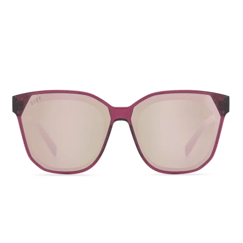 GIA - FESTIVE UMBRIA + CHERRY BLOSSOM MIRROR SUNGLASSES sold by Diff Eyewear