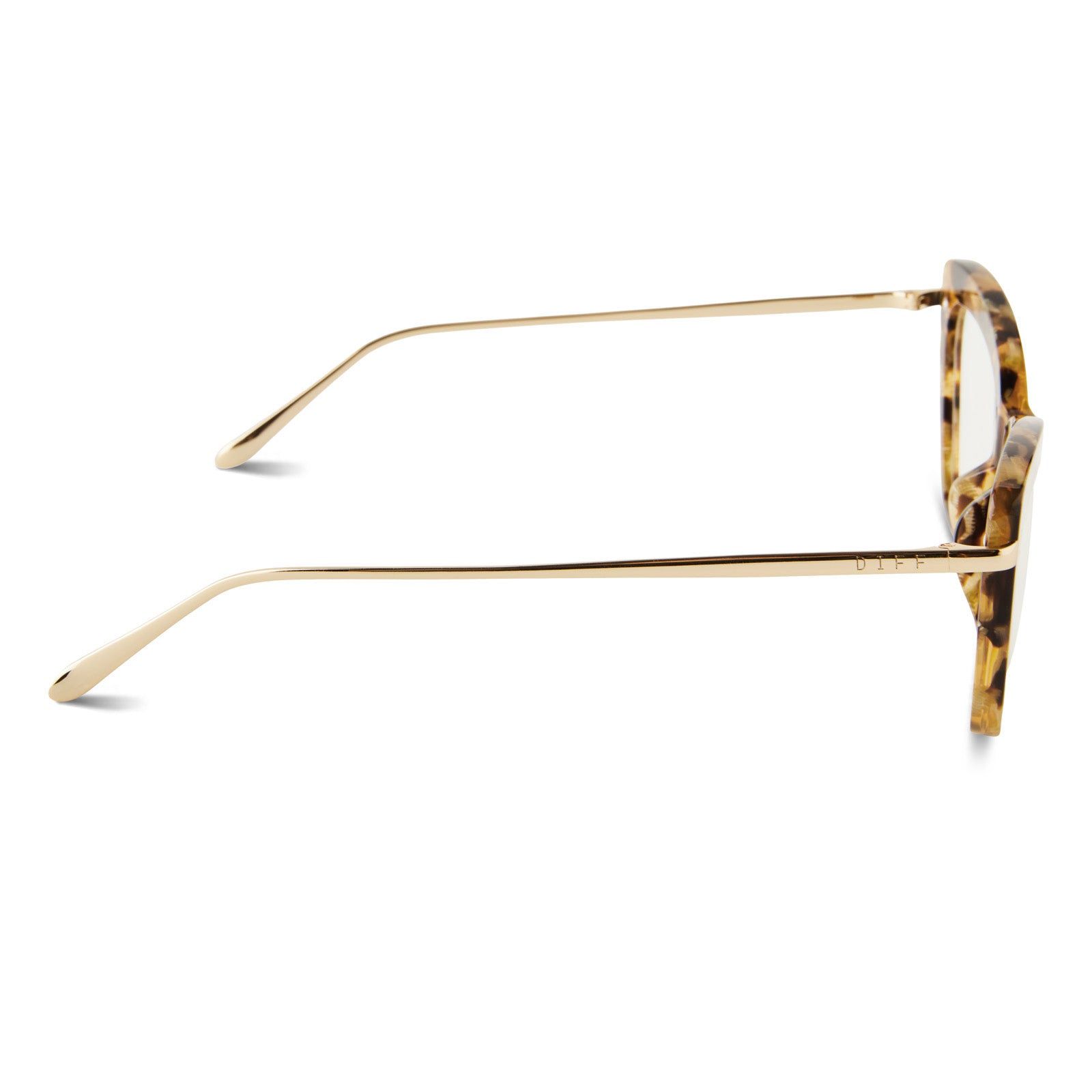 MILA - TOASTED COCONUT + CLEAR GLASSES sold by Diff Eyewear product image thumbnail 3