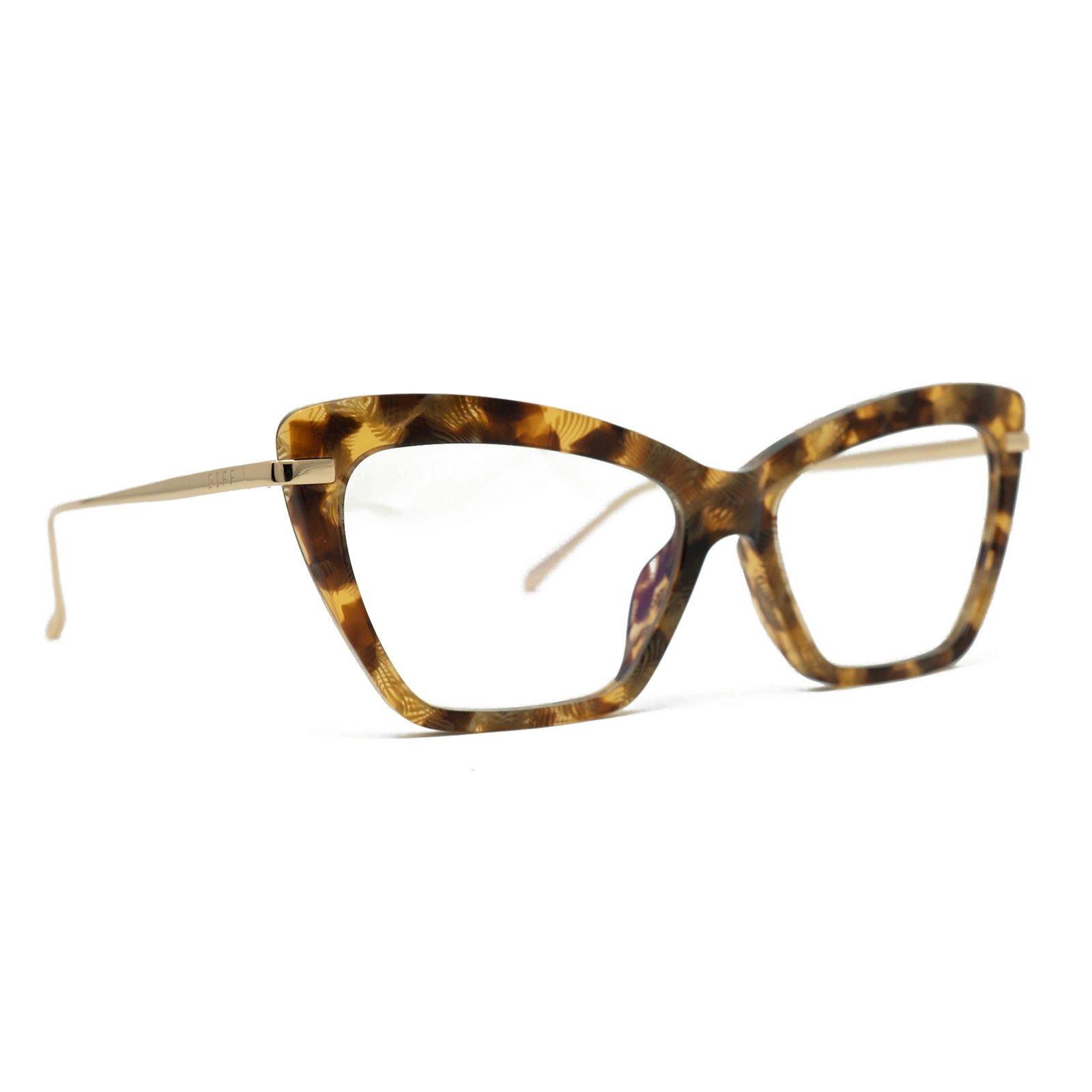 MILA - TOASTED COCONUT + CLEAR GLASSES sold by Diff Eyewear product image thumbnail 2