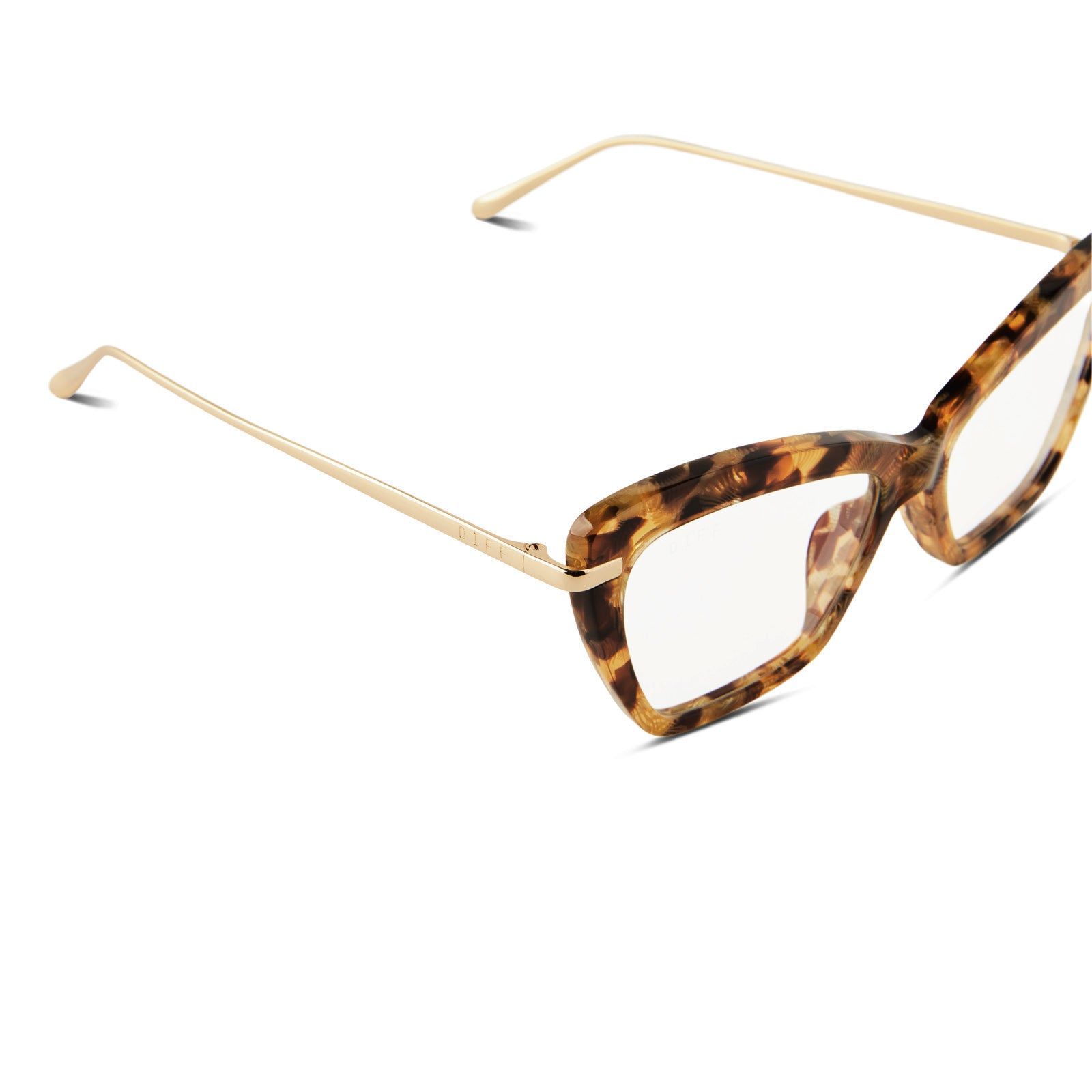 MILA - TOASTED COCONUT + CLEAR GLASSES sold by Diff Eyewear product image thumbnail 4