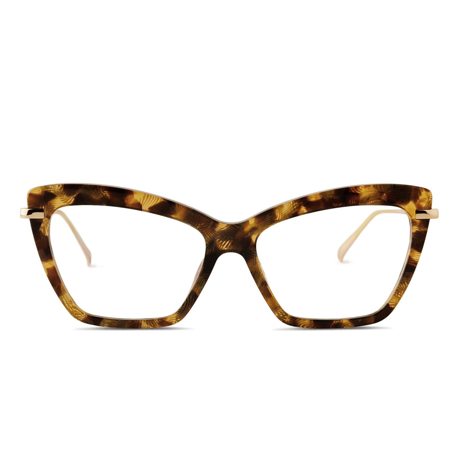 MILA - TOASTED COCONUT + CLEAR GLASSES sold by Diff Eyewear