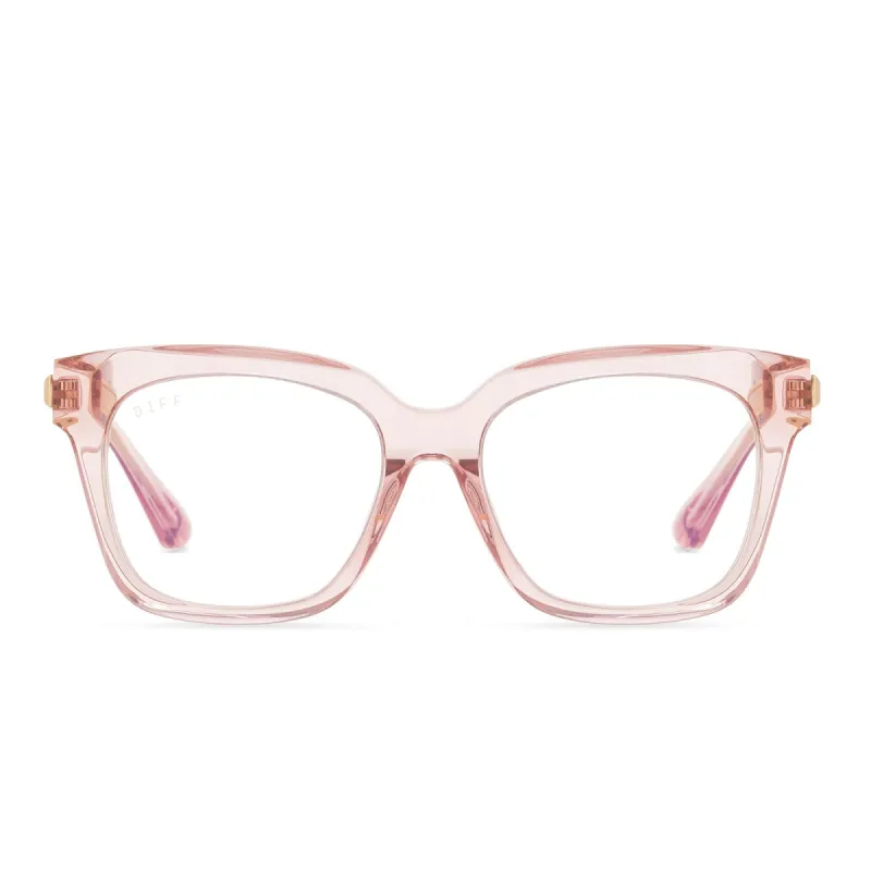 BELLA XS - AZALEA CRYSTAL + BLUE LIGHT TECHNOLOGY GLASSES sold by Diff Eyewear