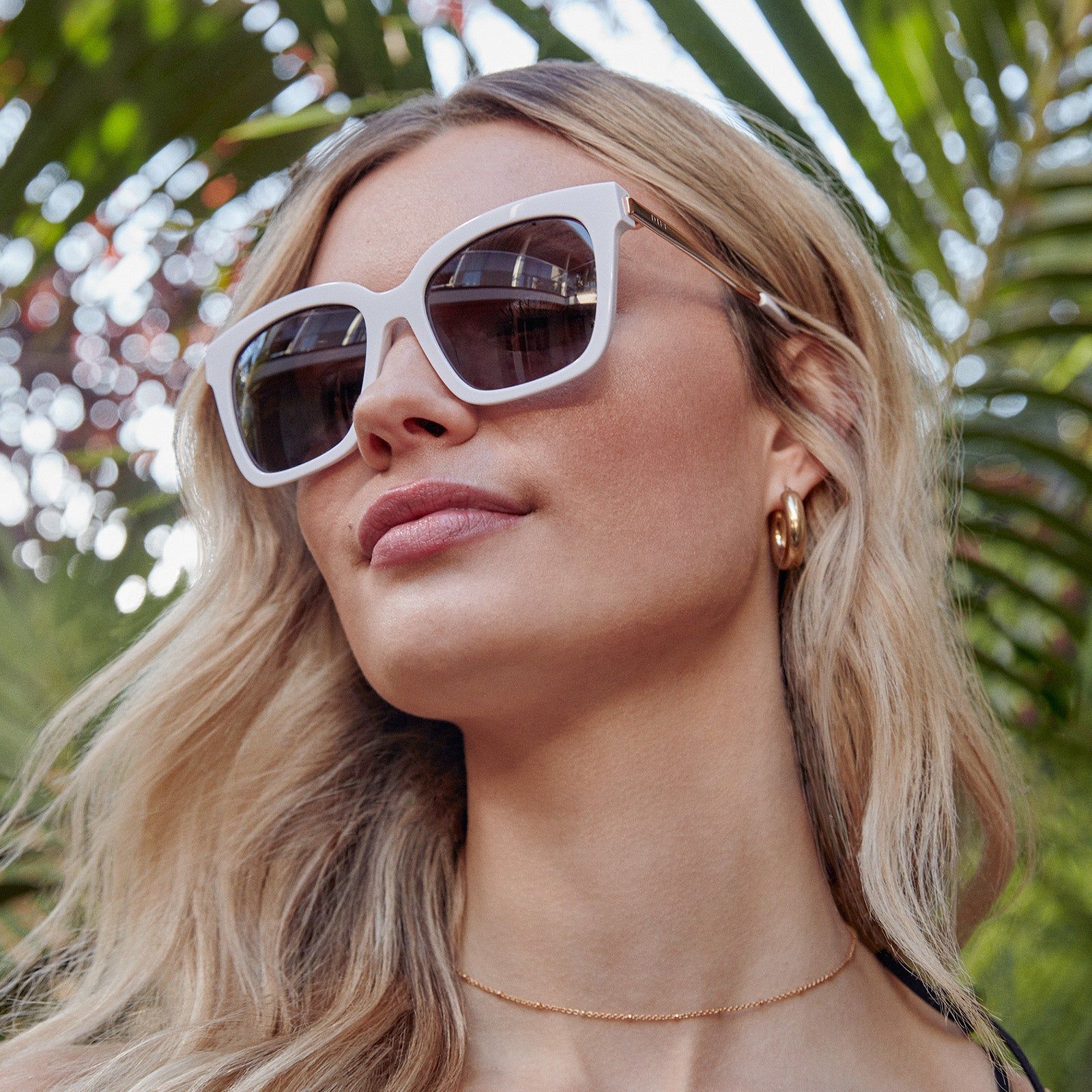 BELLA - WHITE + GREY SUNGLASSES sold by Diff Eyewear product image thumbnail 5