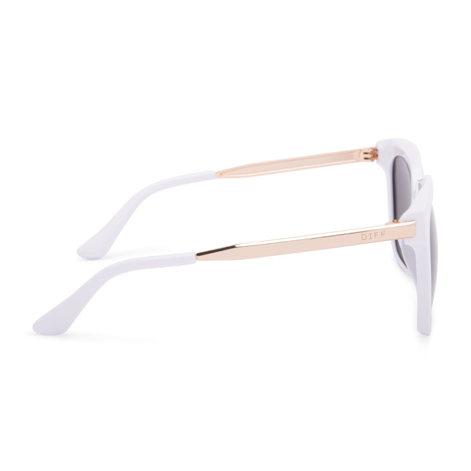 BELLA - WHITE + GREY SUNGLASSES sold by Diff Eyewear product image thumbnail 3