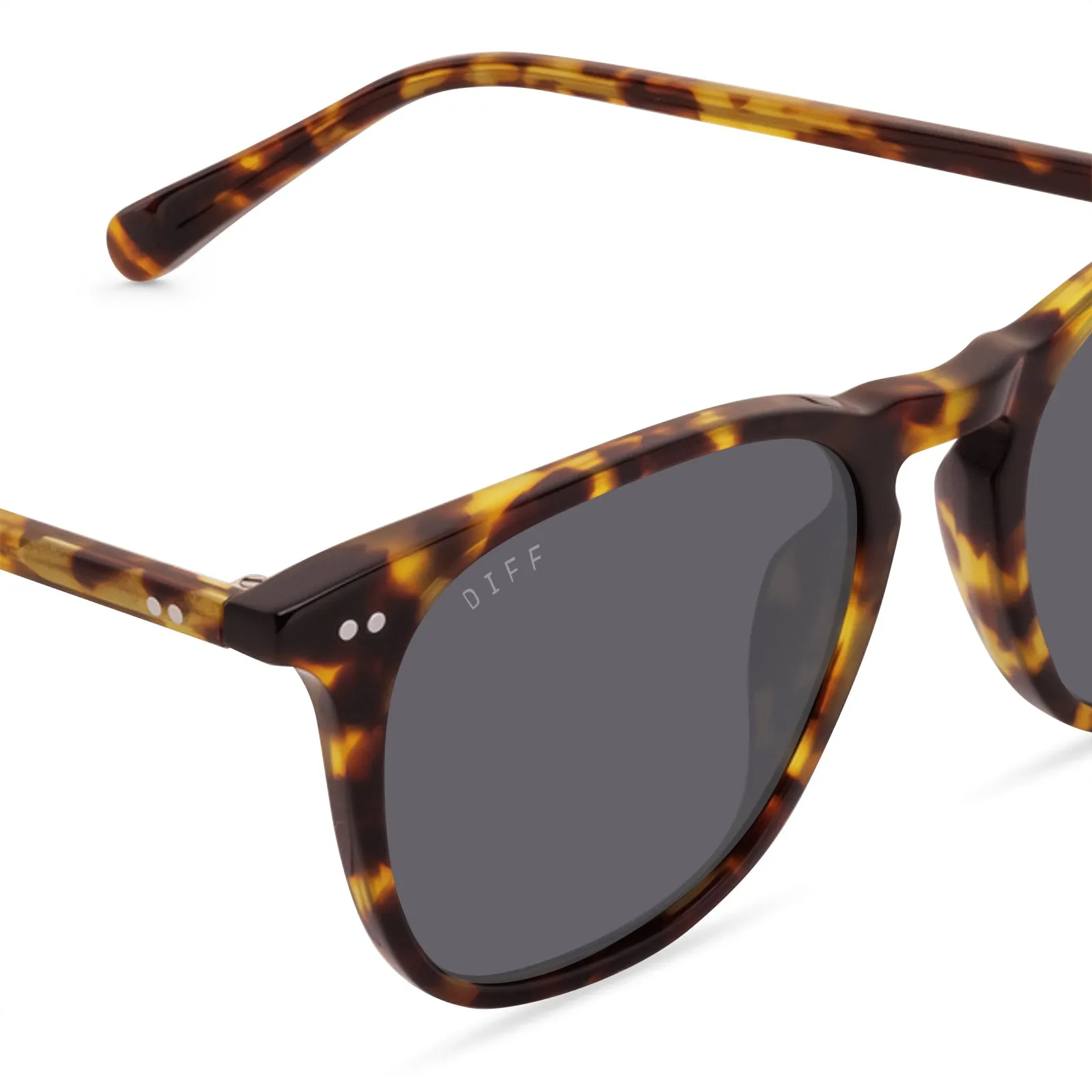 MAXWELL XL - AMBER TORTOISE + GREY POLARIZED SUNGLASSES sold by Diff Eyewear product image thumbnail 4