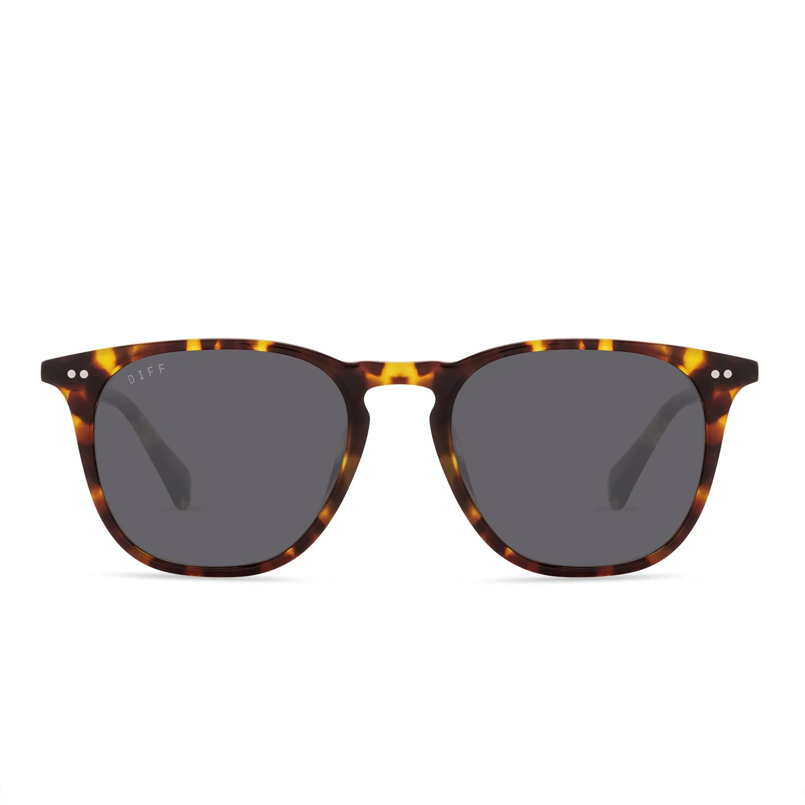 MAXWELL XL - AMBER TORTOISE + GREY POLARIZED SUNGLASSES sold by Diff Eyewear
