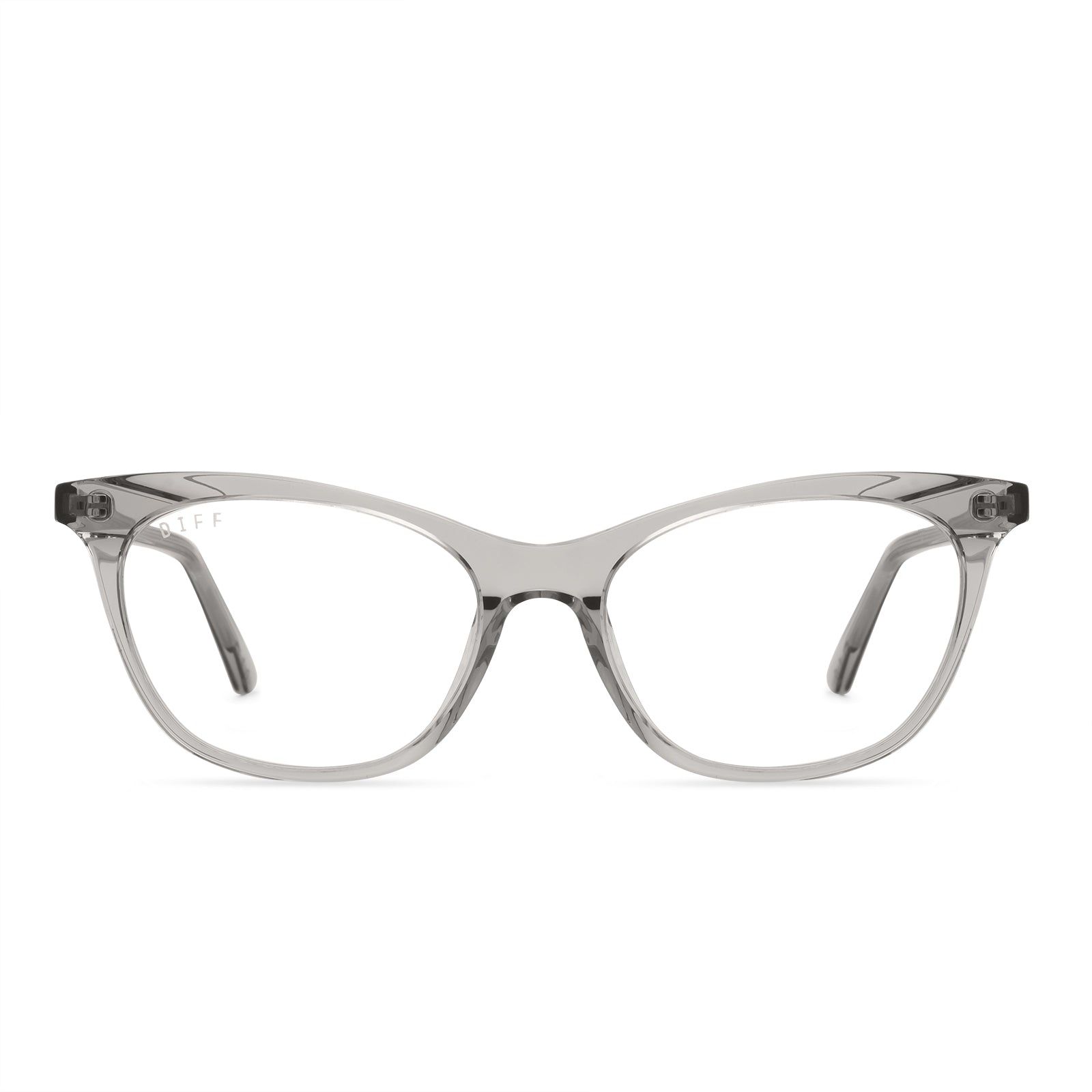 JADE - TEMPETE GREY CRYSTAL + CLEAR GLASSES sold by Diff Eyewear