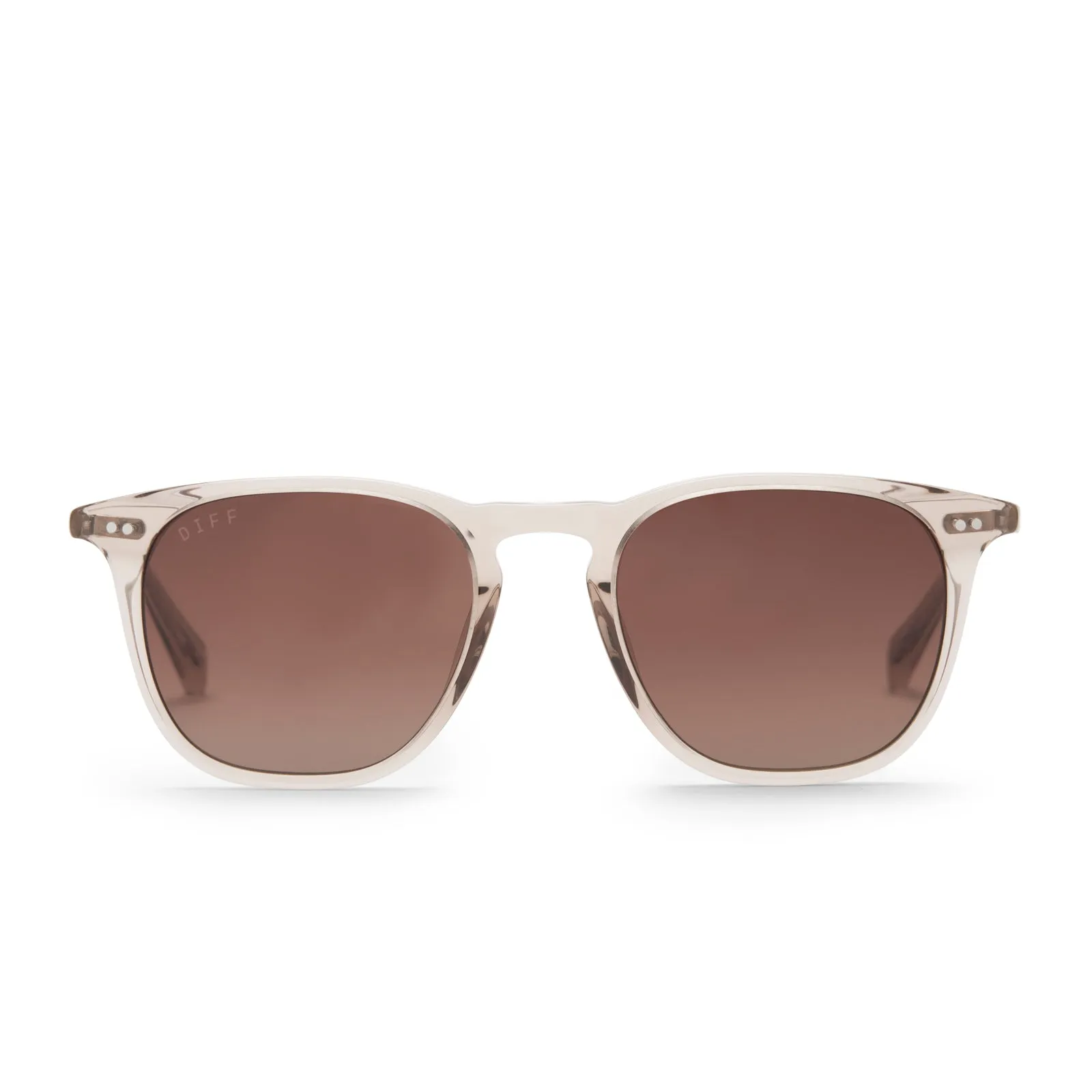 MAXWELL - VINTAGE CRYSTAL + BROWN GRADIENT POLARIZED SUNGLASSES sold by Diff Eyewear