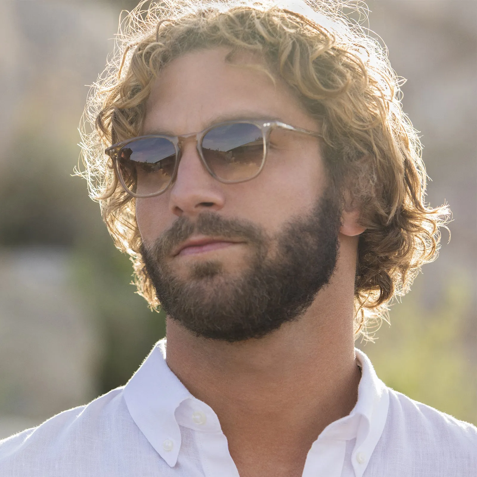 MAXWELL - VINTAGE CRYSTAL + BROWN GRADIENT POLARIZED SUNGLASSES sold by Diff Eyewear product image thumbnail 5