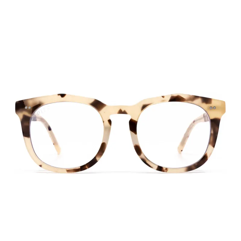 WESTON - CREAM TORTOISE + BLUE LIGHT TECHNOLOGY GLASSES sold by Diff Eyewear