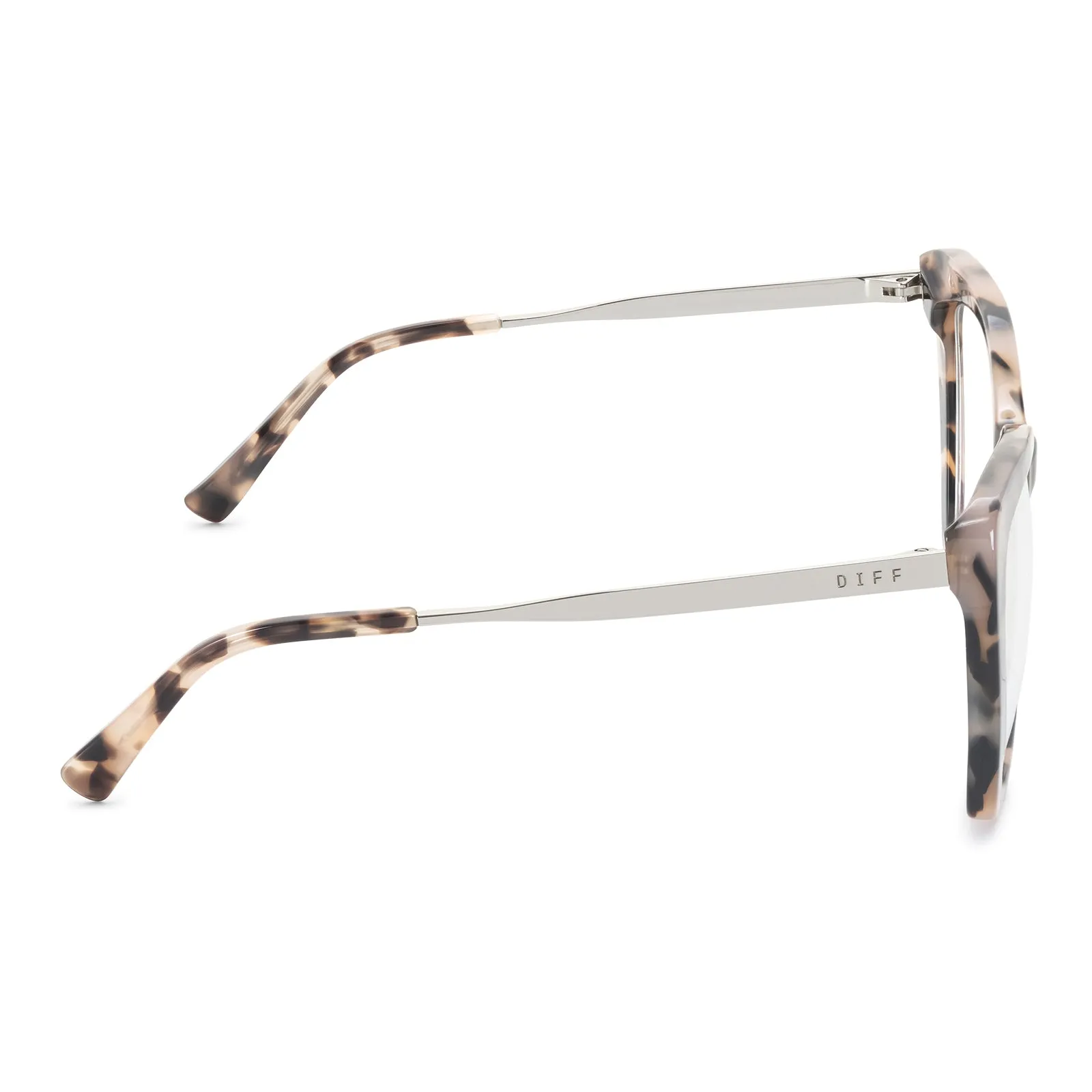 BECKY IV - HIMALAYAN TORTOISE + CLEAR GLASSES sold by Diff Eyewear product image thumbnail 4