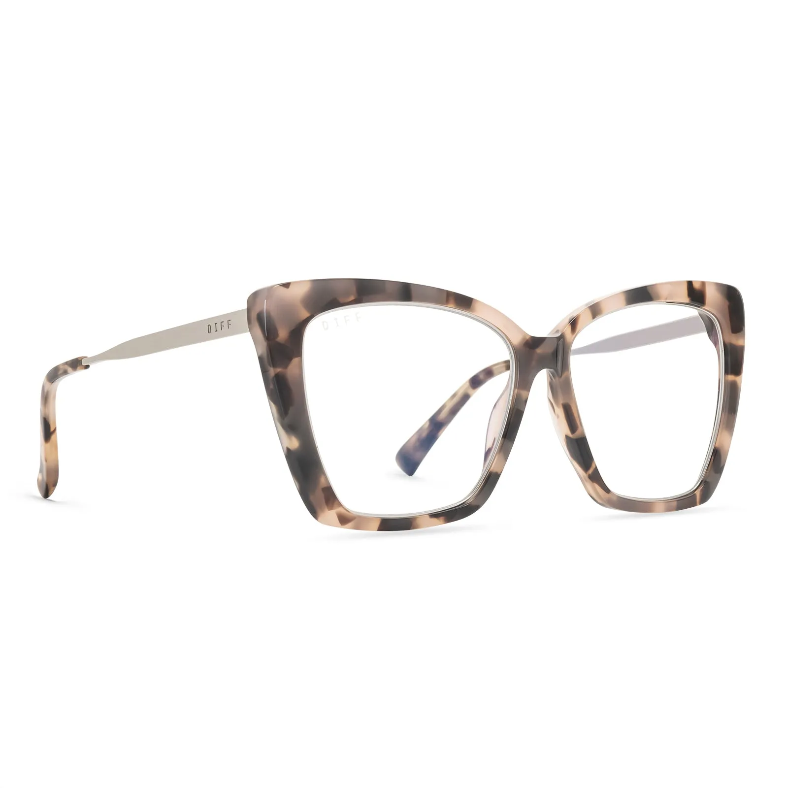 BECKY IV - HIMALAYAN TORTOISE + CLEAR GLASSES sold by Diff Eyewear product image thumbnail 2