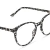 JEANNE - CLEAR LEOPARD  + BLUE LIGHT READERS sold by Diff Eyewear