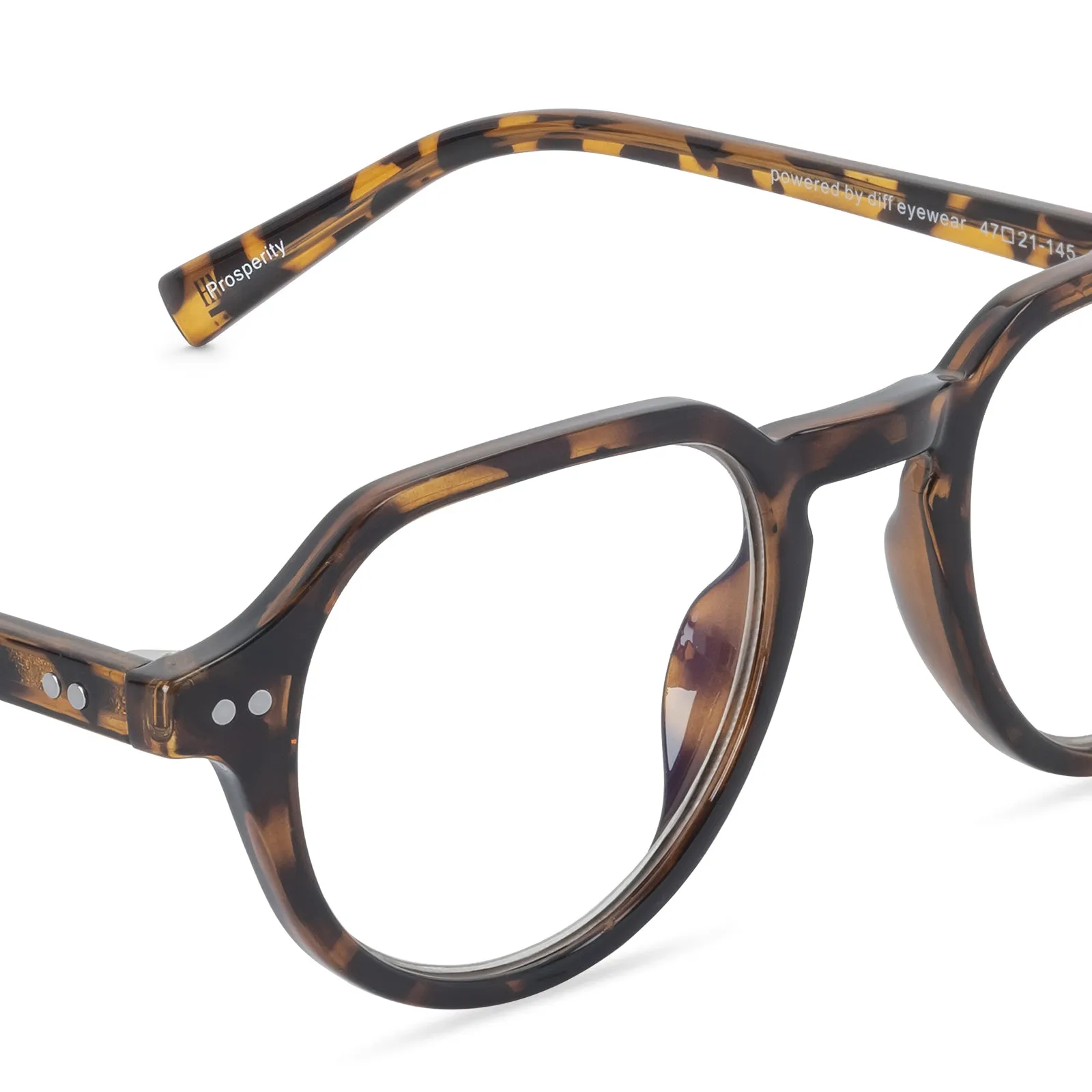 MEN'S HEALTH PROSPERITY - TORTOISE + CLEAR sold by Diff Eyewear product image thumbnail 3