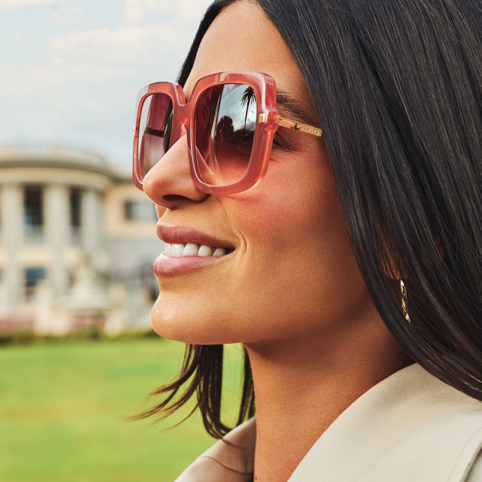 SANDRA - DUSKY MAUVE + DUSK GRADIENT SUNGLASSES sold by Diff Eyewear product image thumbnail 5