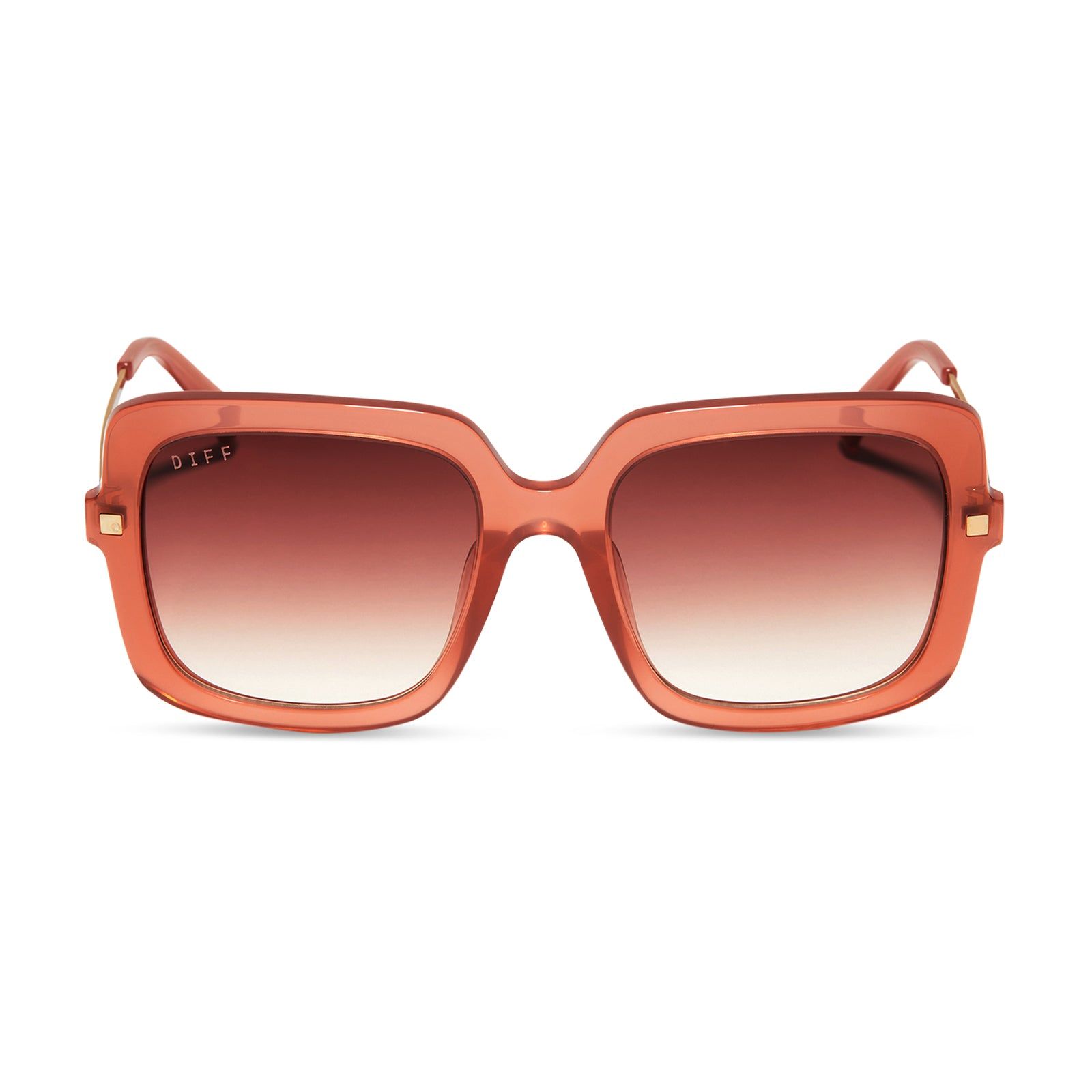 SANDRA - DUSKY MAUVE + DUSK GRADIENT SUNGLASSES sold by Diff Eyewear