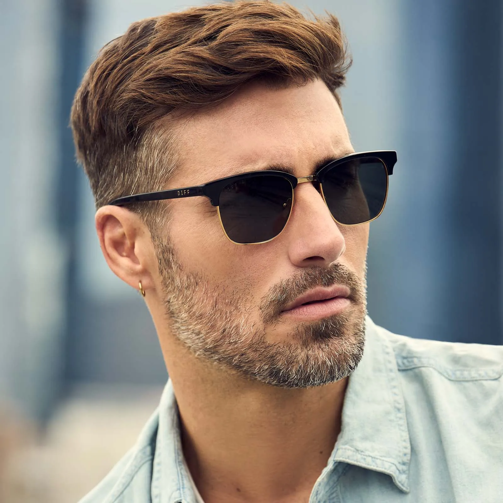 BIARRITZ - BLACK + GREY POLARIZED SUNGLASSES sold by Diff Eyewear product image thumbnail 5