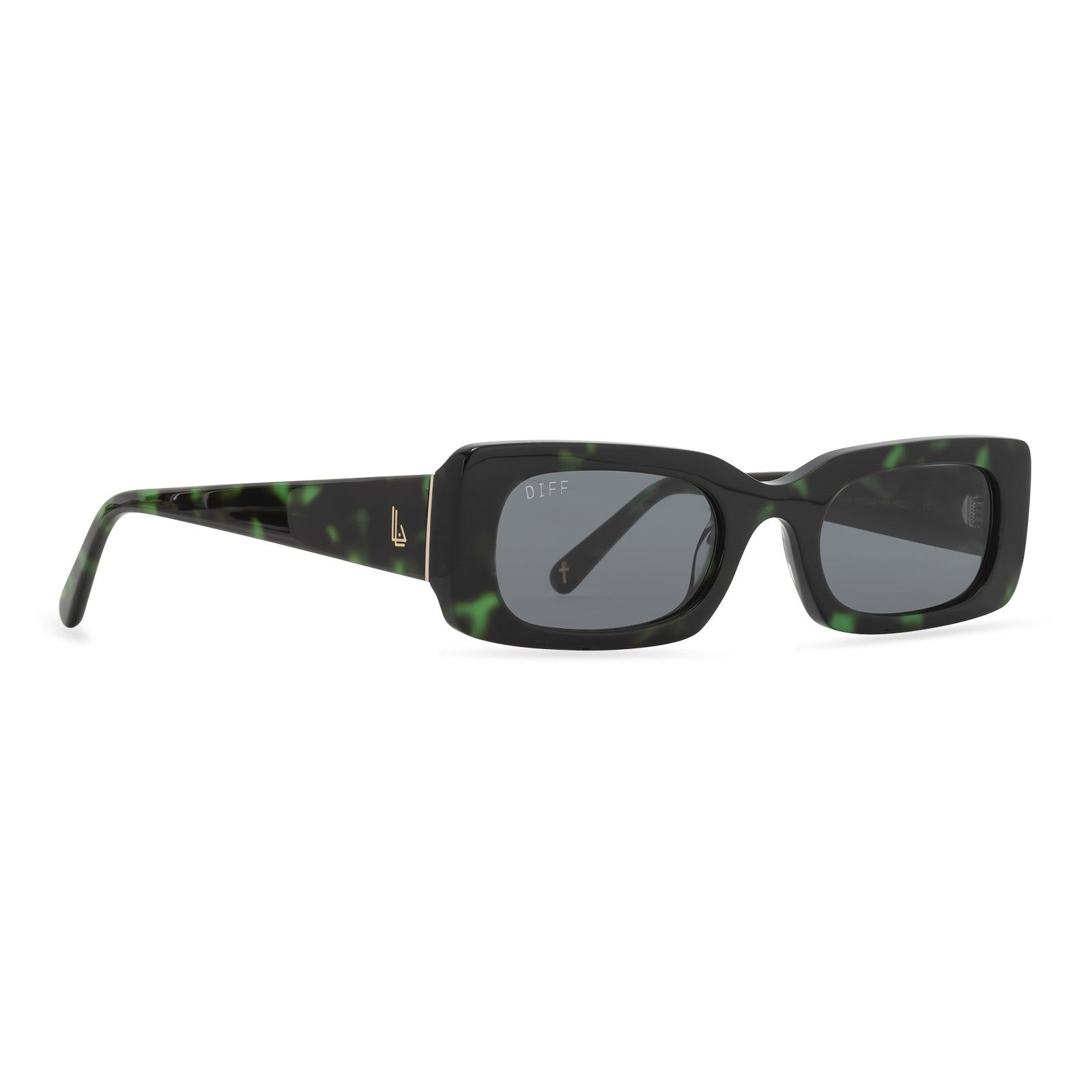 LOTUS LOCS - EMERALD TORTOISE SUNGLASSES sold by Diff Eyewear product image thumbnail 2