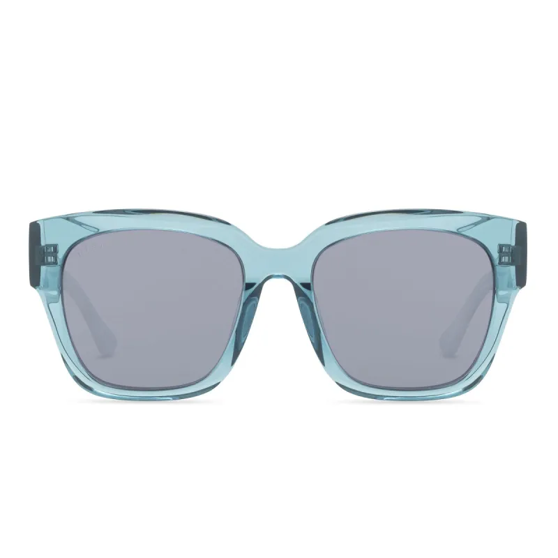 BELLA II - TEAL HAZE + GREY MIRROR SUNGLASSES sold by Diff Eyewear
