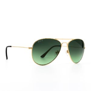 CRUZ - GOLD + G15 GRADIENT SUNGLASSES sold by Diff Eyewear