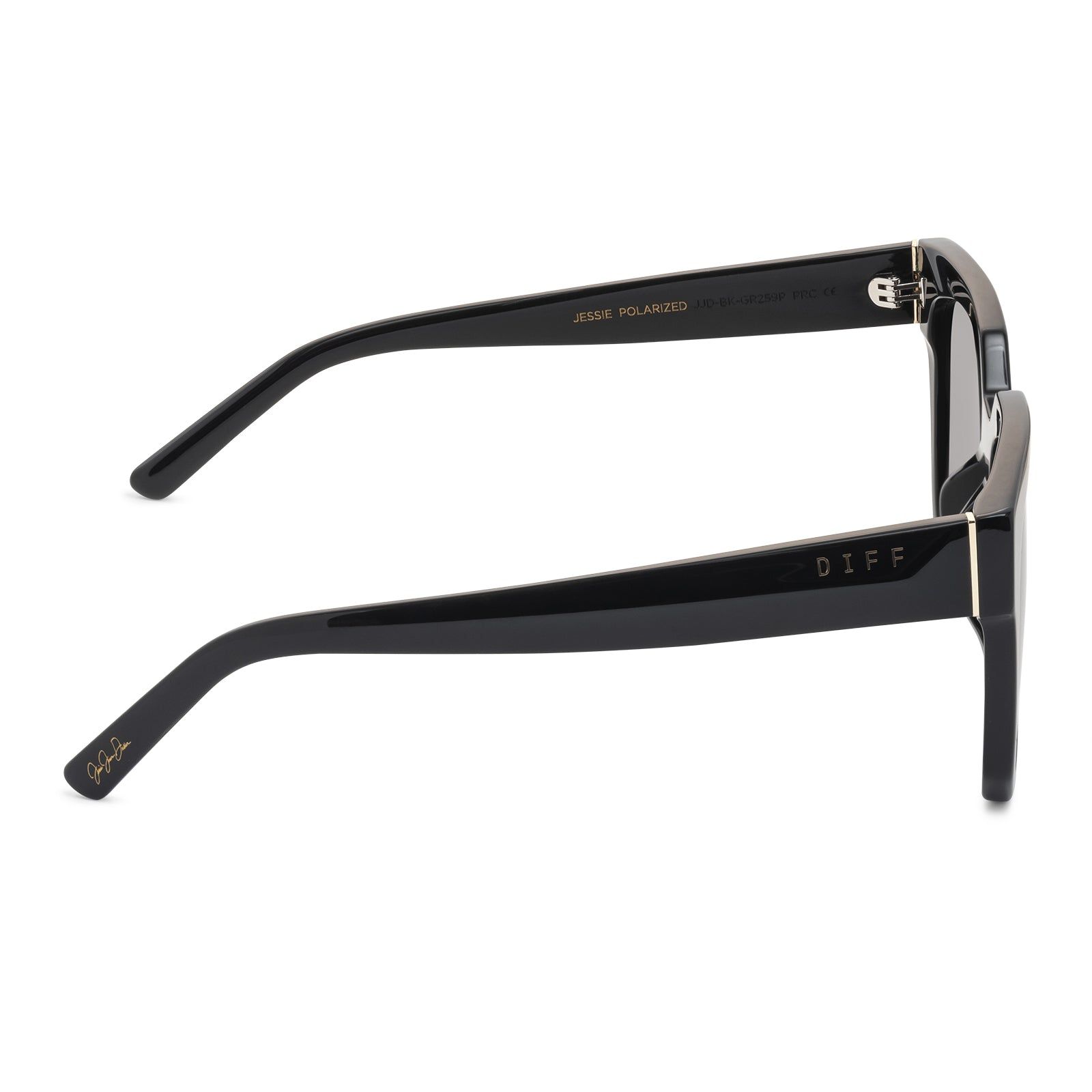 JESSIE JAMES DECKER - JESSIE + BLACK + GREY + POLARIZED SUNGLASSES sold by Diff Eyewear product image thumbnail 4