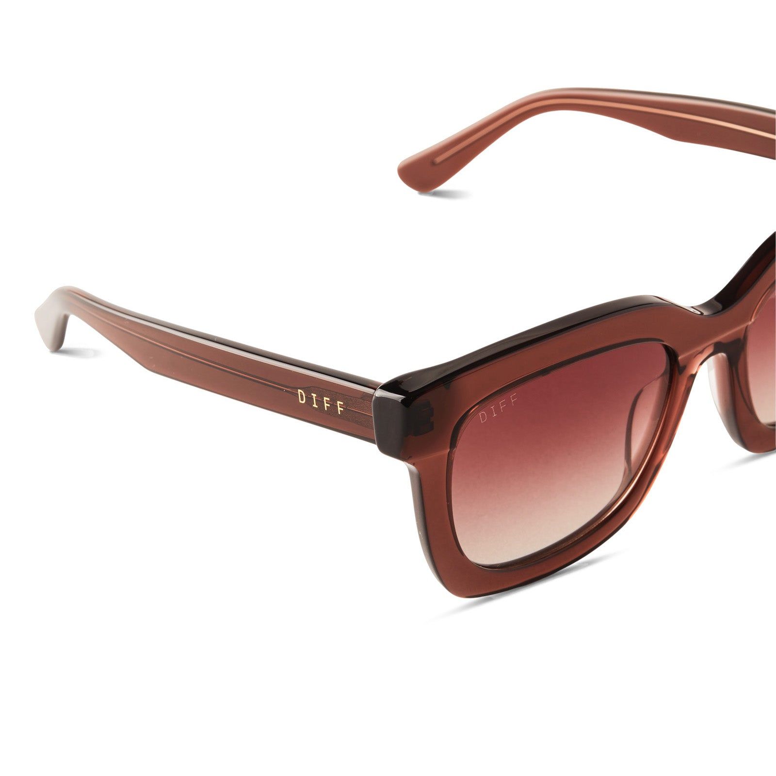 CARSON - DEEP AMBER + TERRACOTTA GRADIENT SUNGLASSES sold by Diff Eyewear product image thumbnail 3