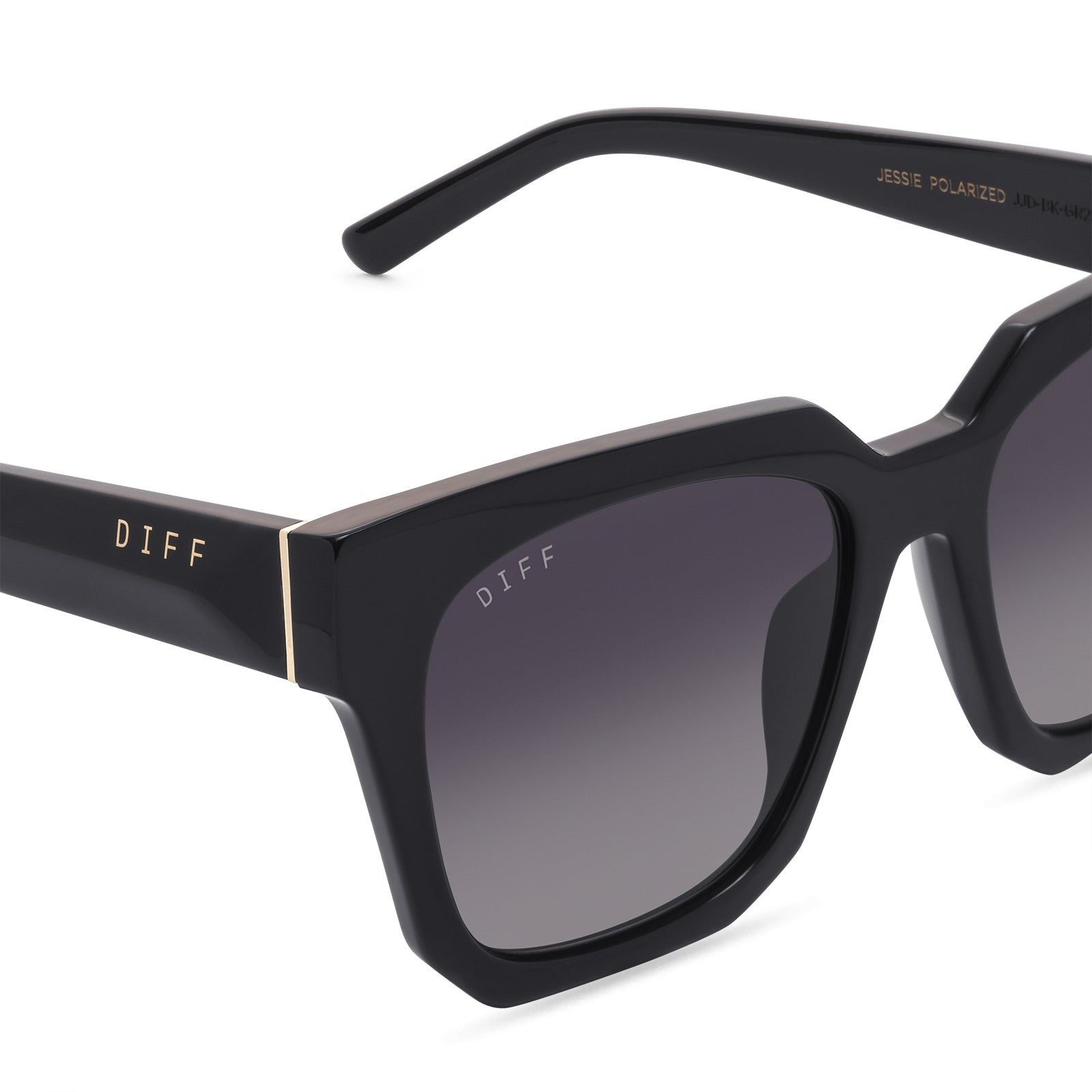 JESSIE JAMES DECKER - JESSIE + BLACK + GREY + POLARIZED SUNGLASSES sold by Diff Eyewear product image thumbnail 3