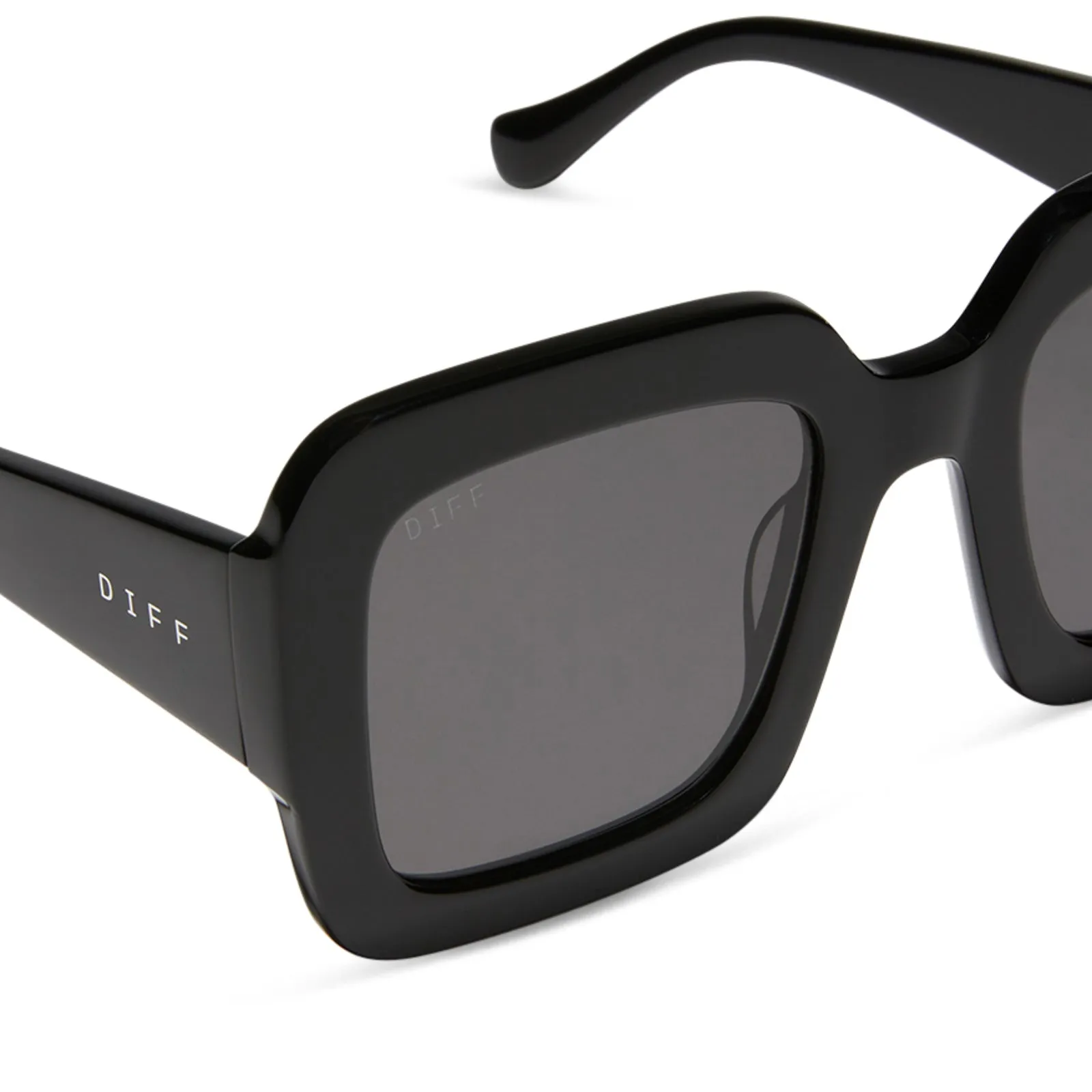 CHARISE - BLACK + GREY + POLARIZED SUNGLASSES sold by Diff Eyewear product image thumbnail 4