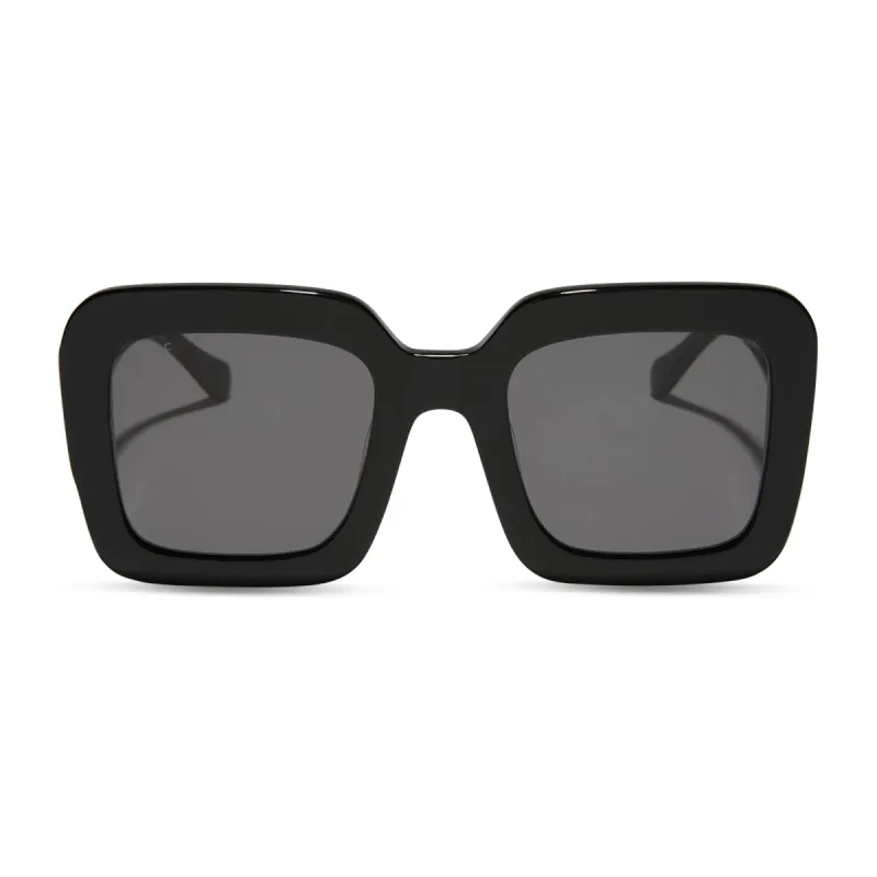 CHARISE - BLACK + GREY + POLARIZED SUNGLASSES sold by Diff Eyewear