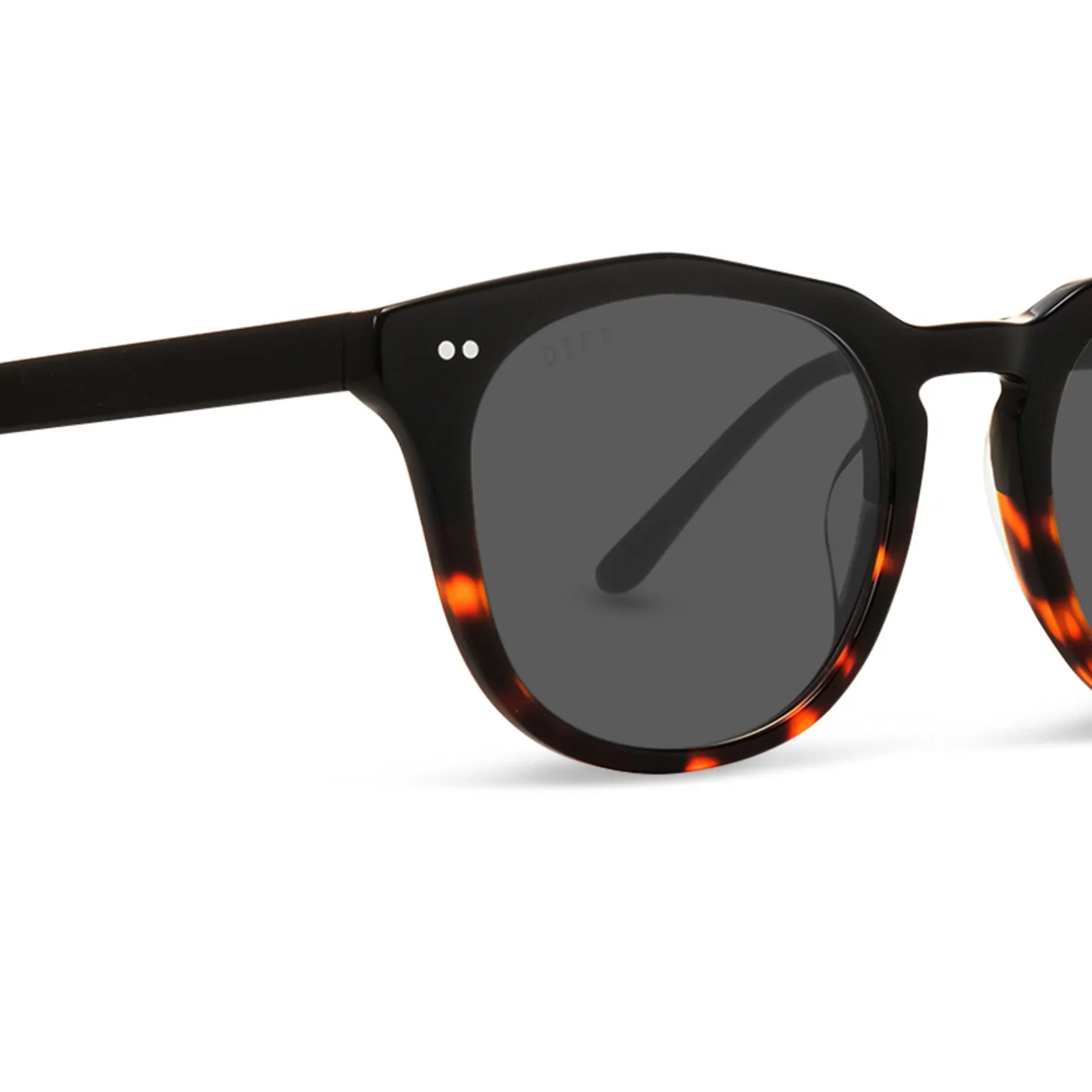 WESTON - BLACK TORTOISE + GREY SUNGLASSES sold by Diff Eyewear product image thumbnail 4