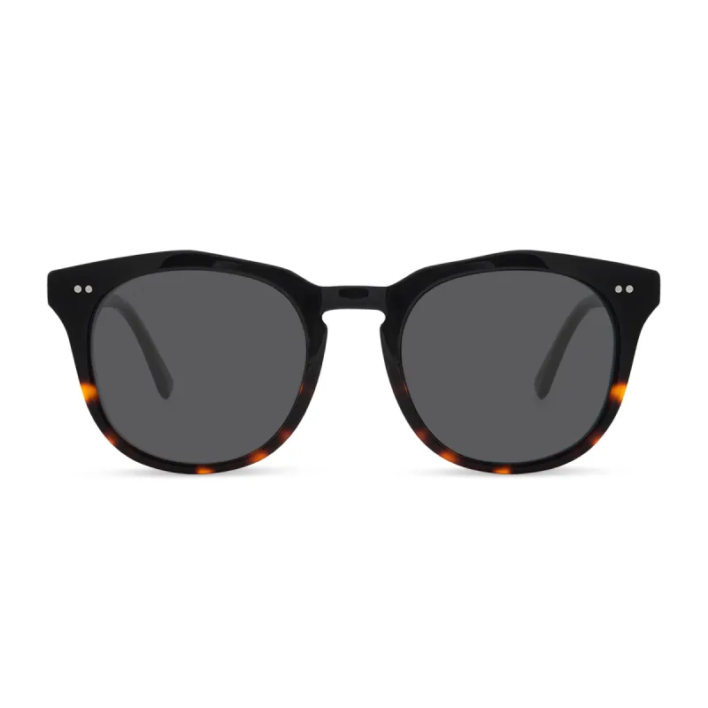 WESTON - BLACK TORTOISE + GREY SUNGLASSES sold by Diff Eyewear