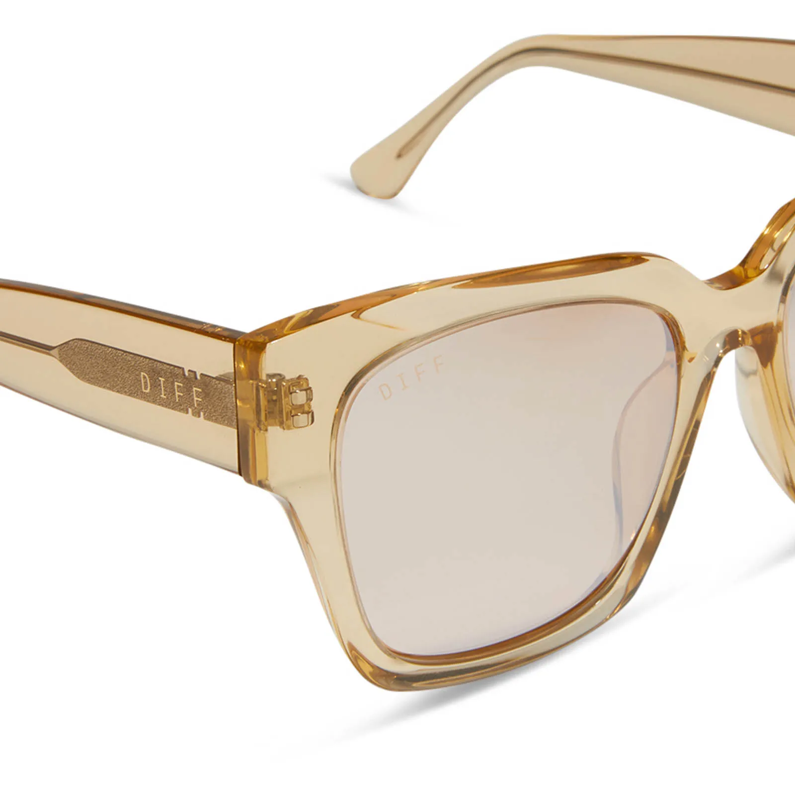 BELLA II - HONEY CRYSTAL + HONEY CRYSTAL FLASH SUNGLASSES sold by Diff Eyewear product image thumbnail 4