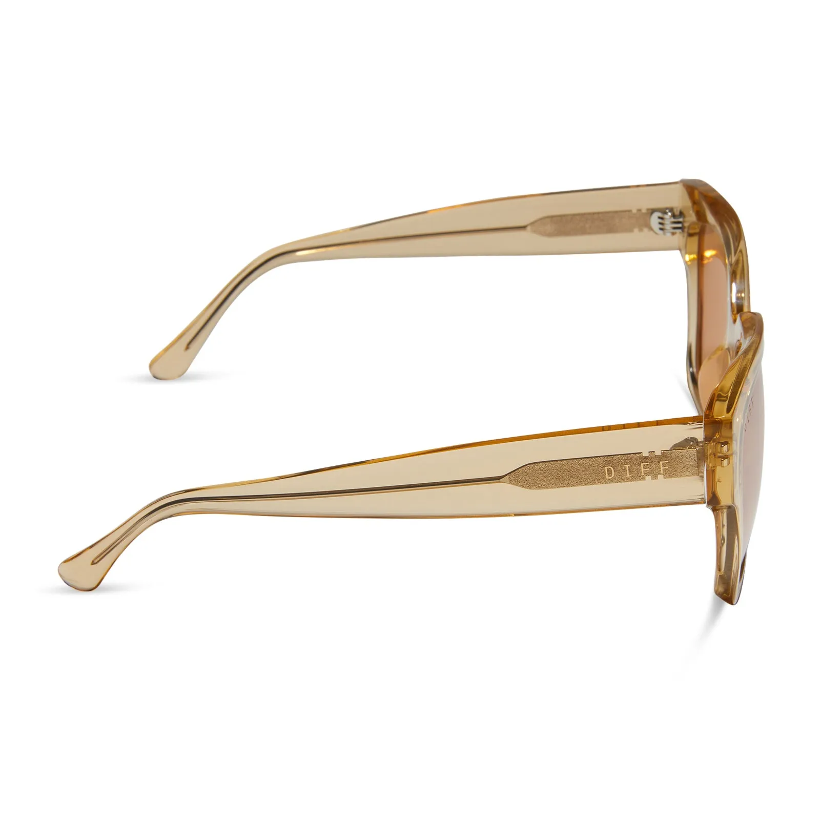 BELLA II - HONEY CRYSTAL + HONEY CRYSTAL FLASH SUNGLASSES sold by Diff Eyewear product image thumbnail 3