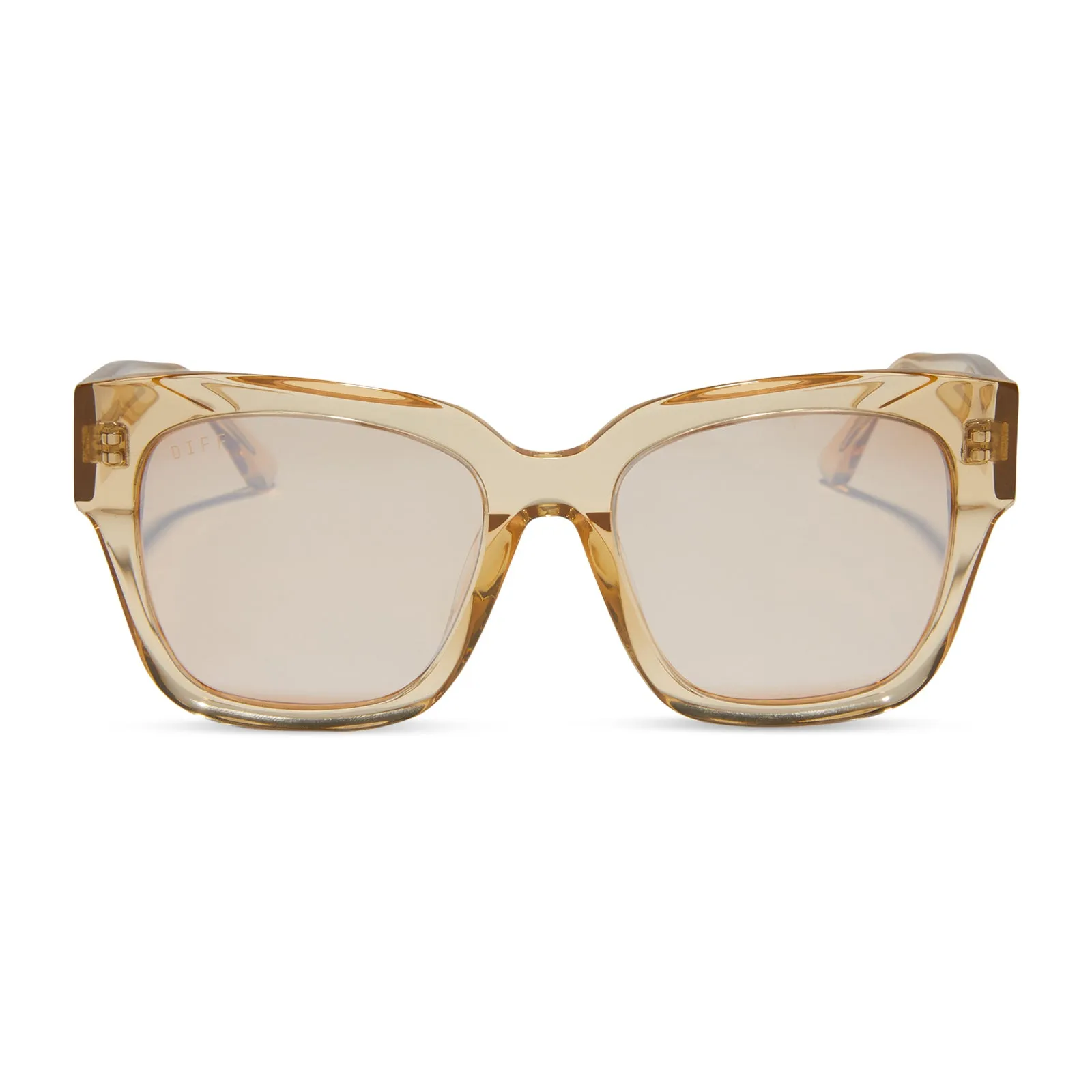 BELLA II - HONEY CRYSTAL + HONEY CRYSTAL FLASH SUNGLASSES sold by Diff Eyewear