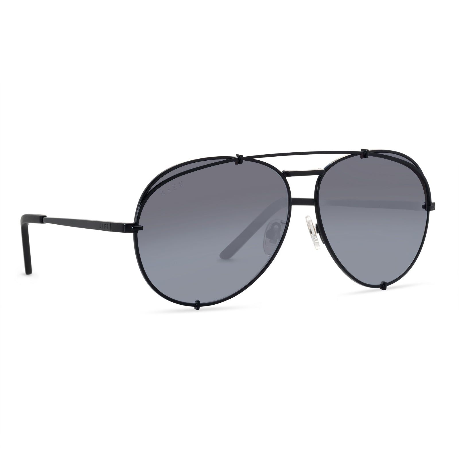 KOKO - MATTE BLACK + BLUE GRADIENT FLASH + POLARIZED SUNGLASSES sold by Diff Eyewear product image thumbnail 2
