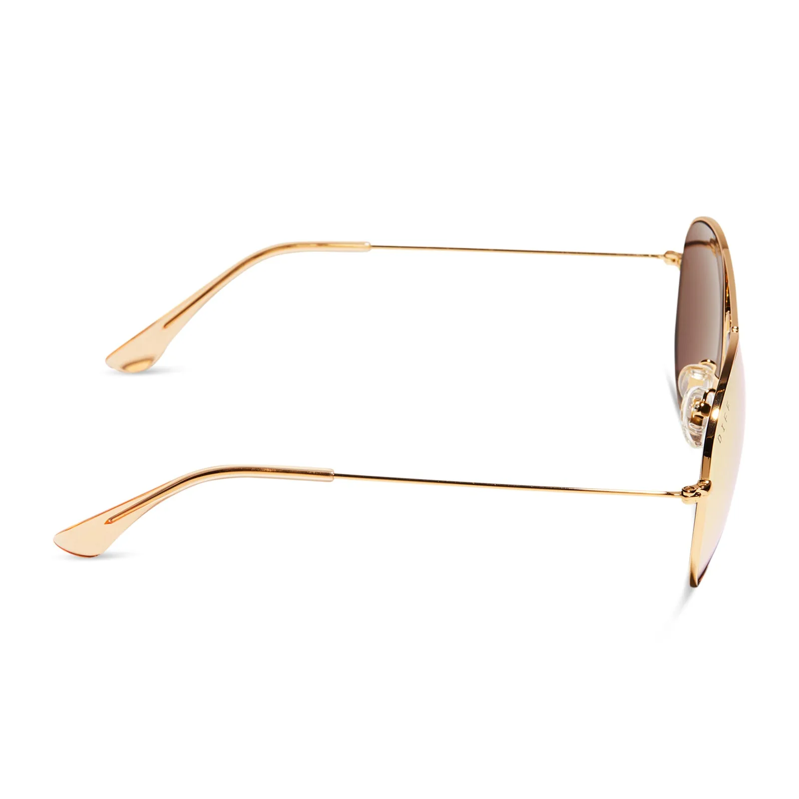 CRUZ - GOLD + PEACH MIRROR SUNGLASSES sold by Diff Eyewear product image thumbnail 3