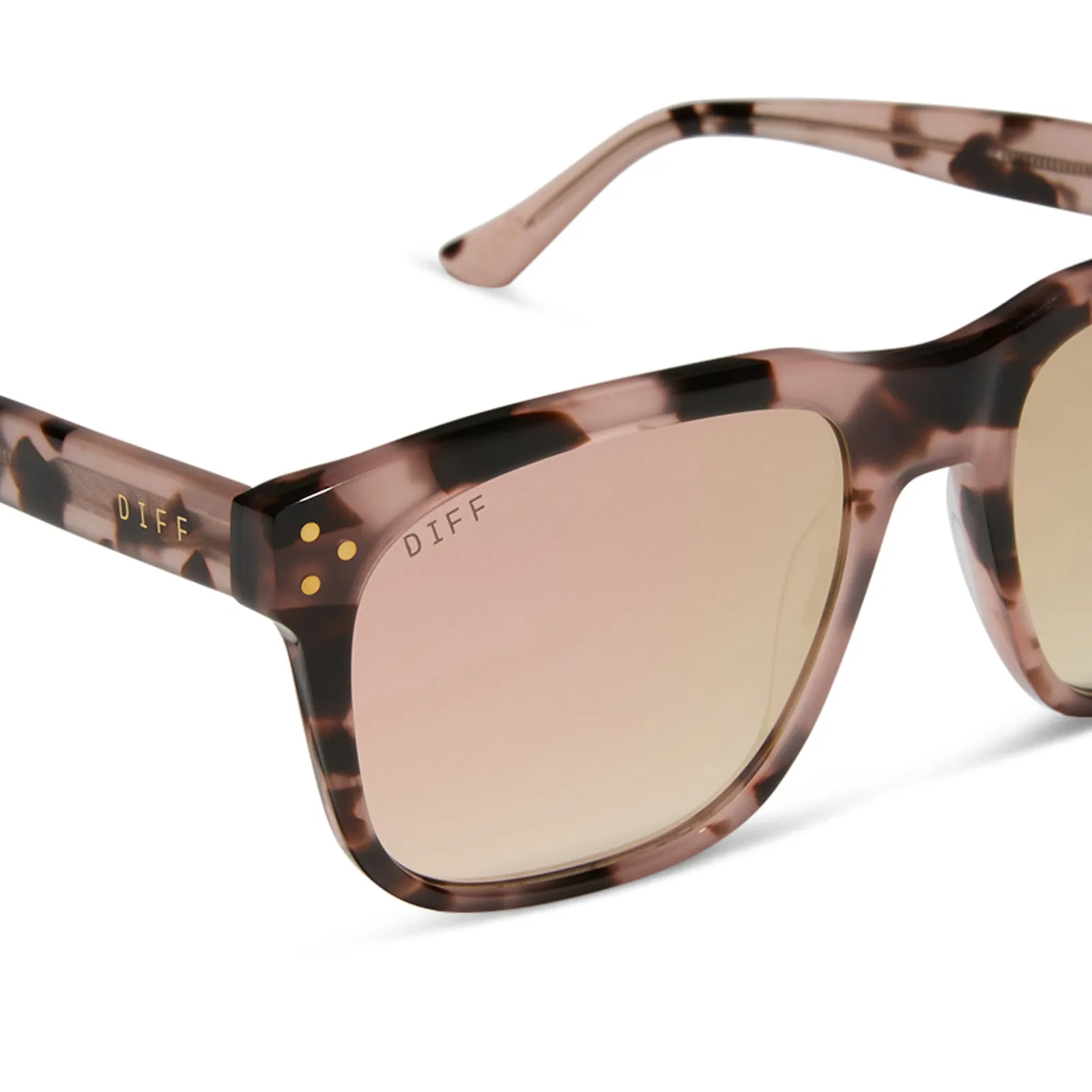 SICILY - HIMALAYAN TORTOISE + TAUPE MIRROR SUNGLASSES sold by Diff Eyewear product image thumbnail 4