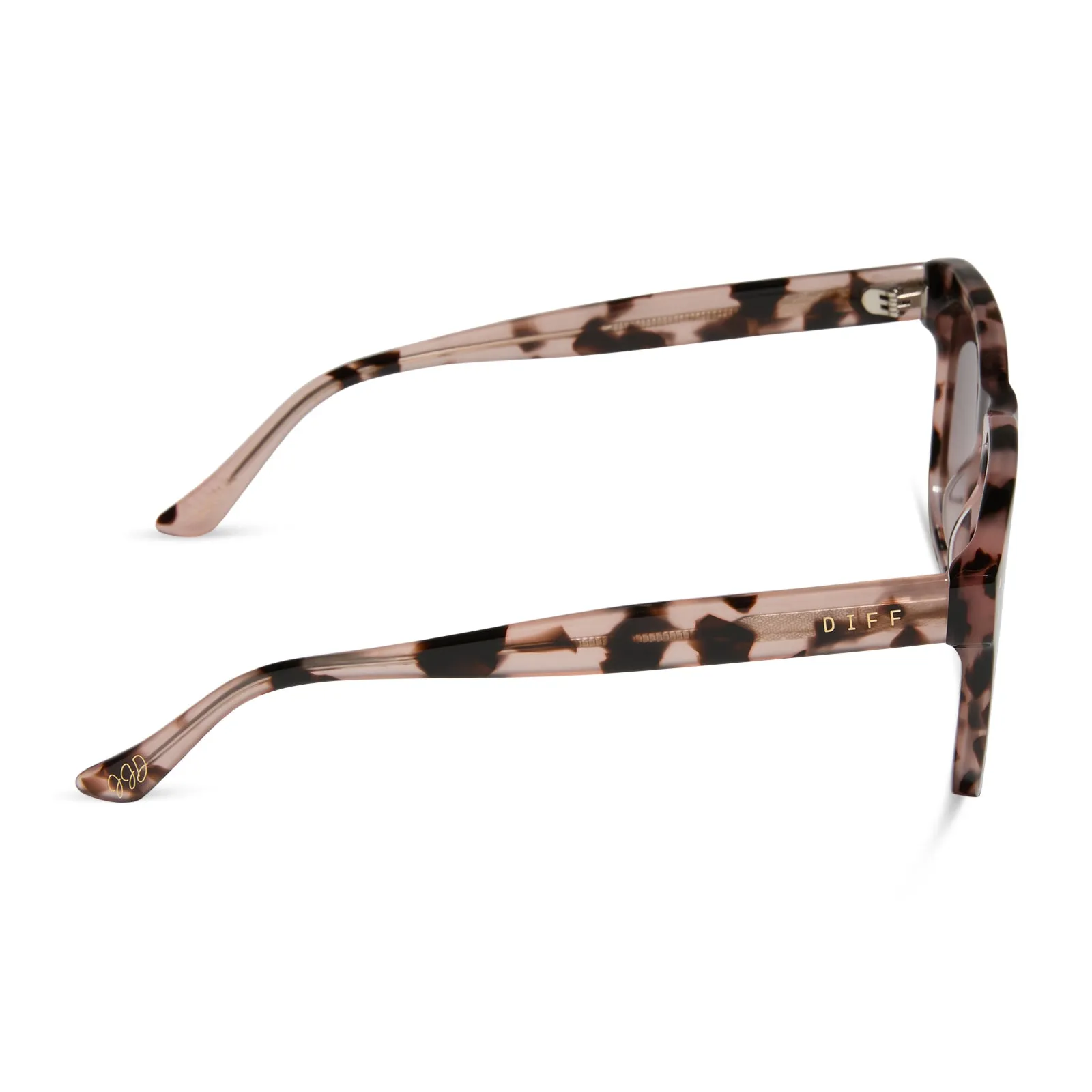 SICILY - HIMALAYAN TORTOISE + TAUPE MIRROR SUNGLASSES sold by Diff Eyewear product image thumbnail 3
