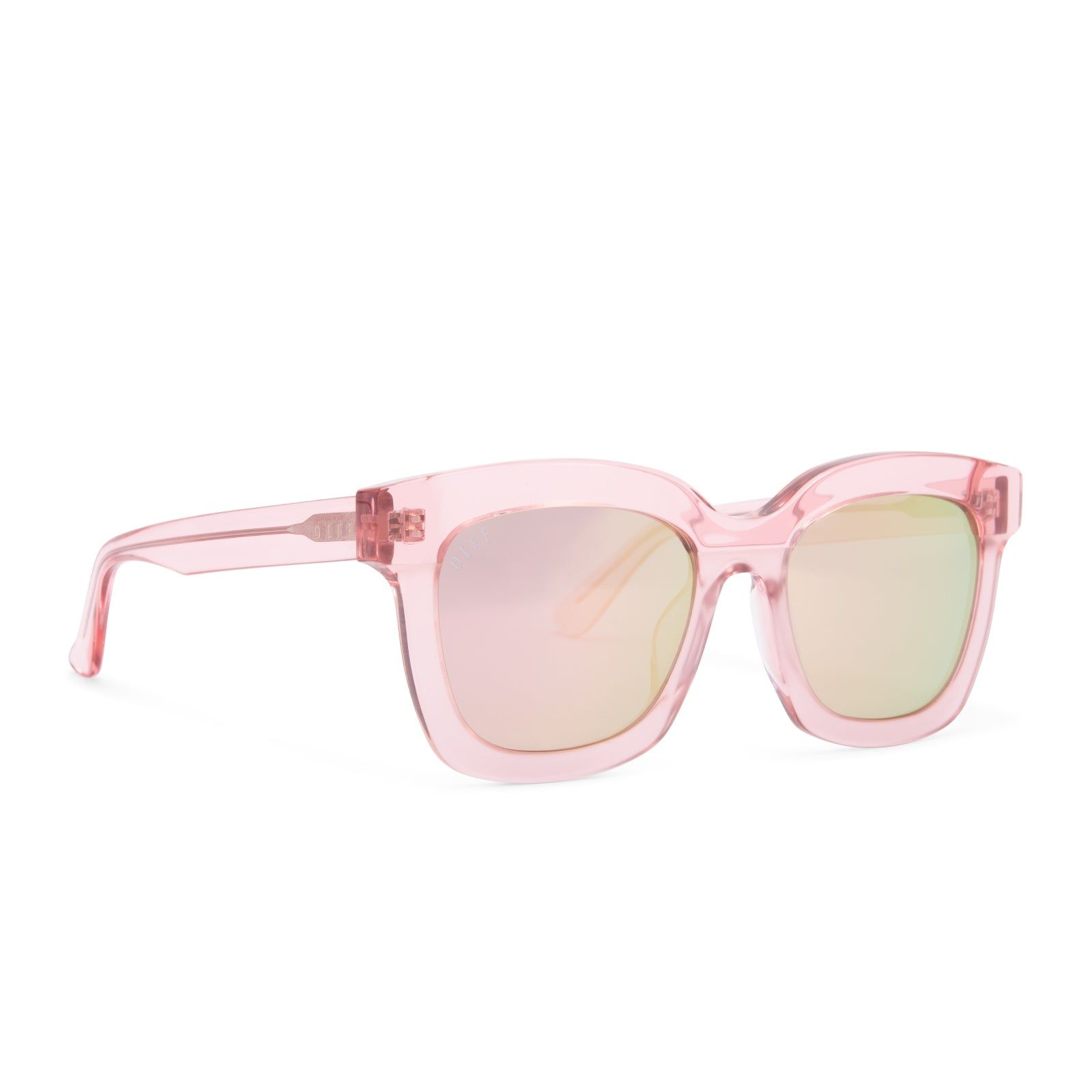 CARSON - LIGHT PINK CRYSTAL + PINK FLASH SUNGLASSES sold by Diff Eyewear product image thumbnail 3