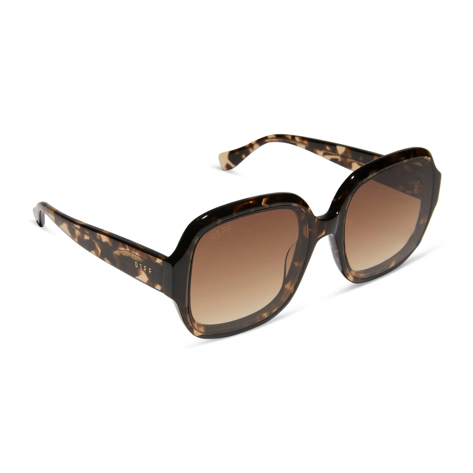 SERAPHINA - ESPRESSO TORTOISE + BROWN GRADIENT SUNGLASSES sold by Diff Eyewear product image thumbnail 2