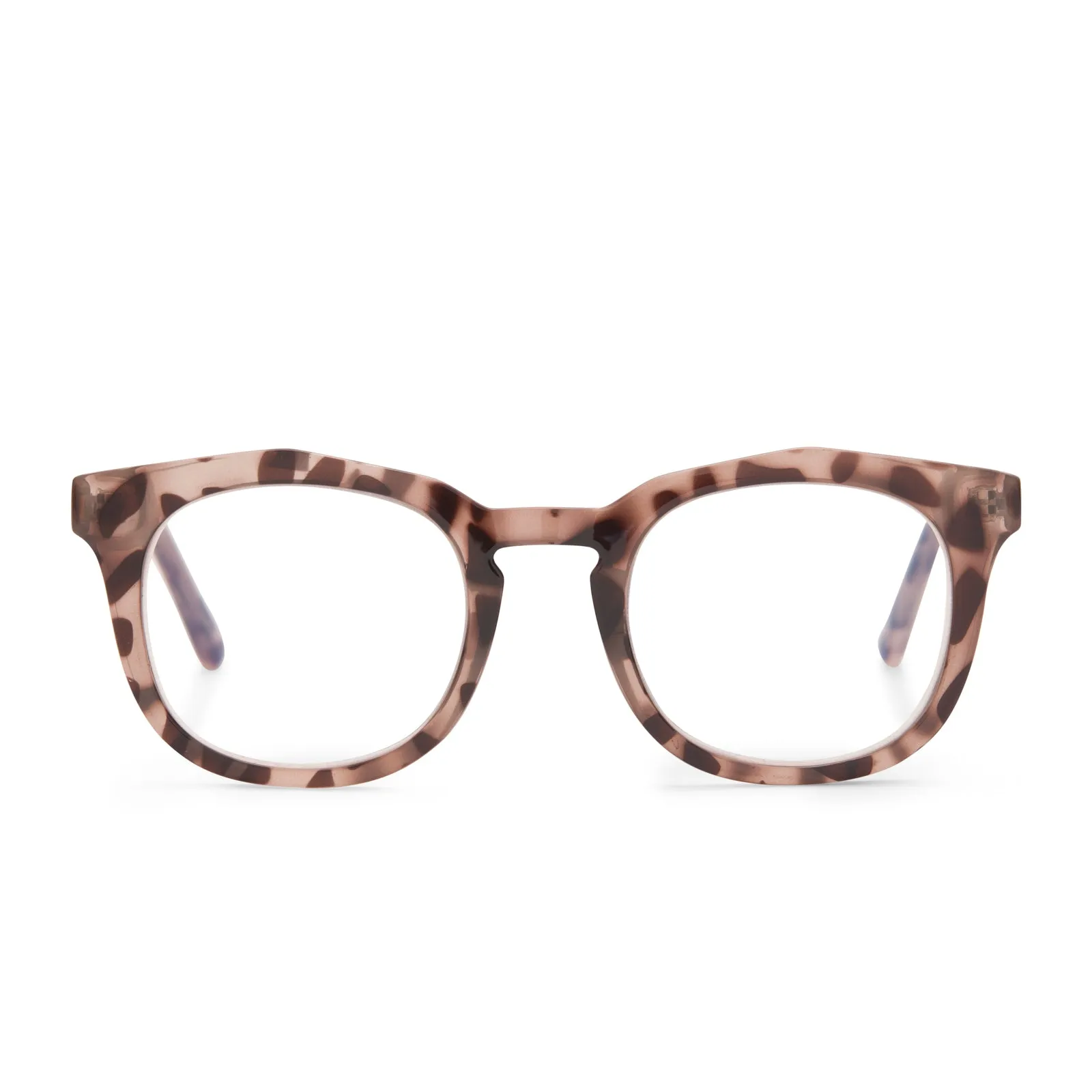 ROWAN - BEIGE TORTOISE + BLUE LIGHT READERS sold by Diff Eyewear