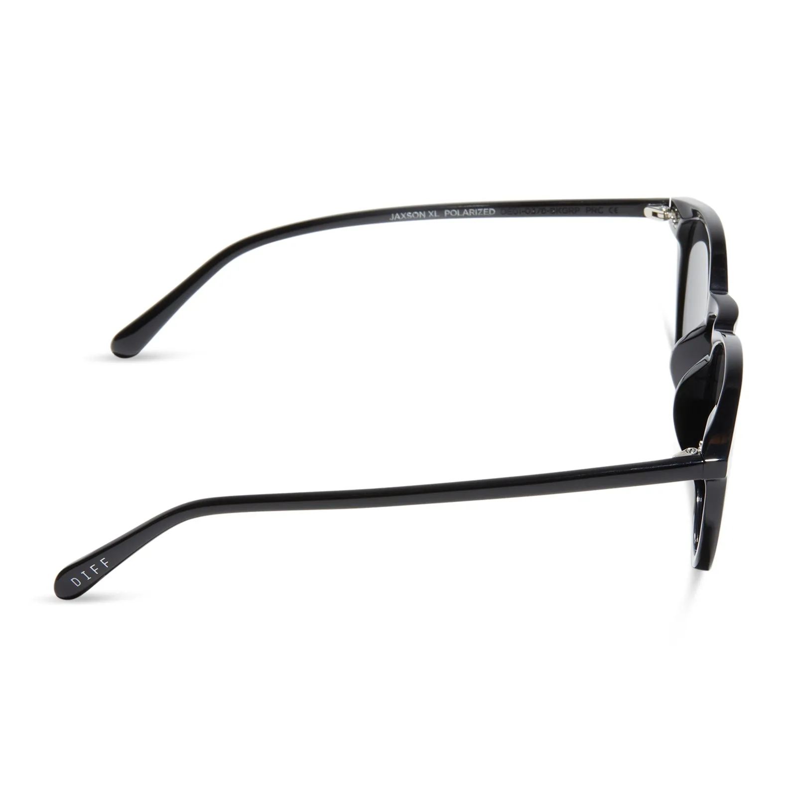 JAXSON XL - BLACK + GREY POLARIZED SUNGLASSES sold by Diff Eyewear product image thumbnail 3