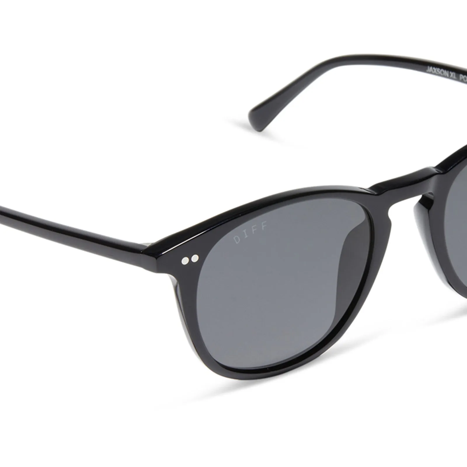 JAXSON XL - BLACK + GREY POLARIZED SUNGLASSES sold by Diff Eyewear product image thumbnail 4