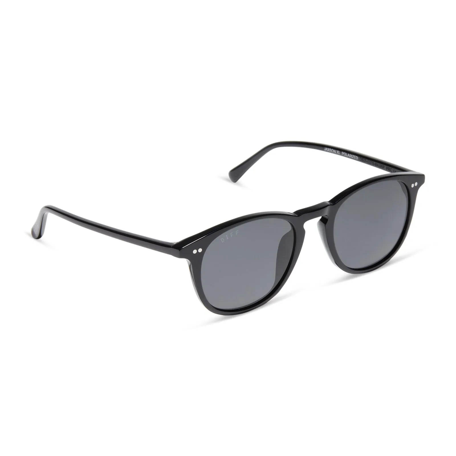 JAXSON XL - BLACK + GREY POLARIZED SUNGLASSES sold by Diff Eyewear product image thumbnail 2