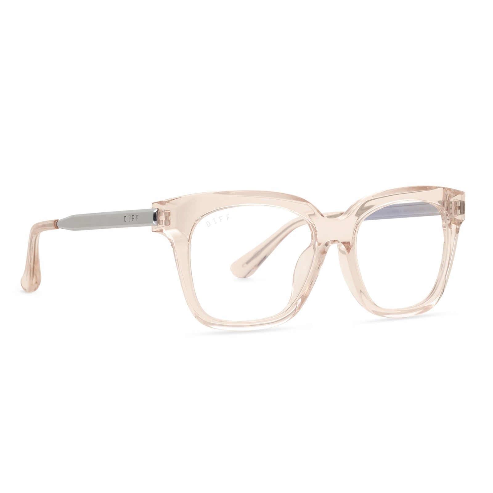 BELLA XS - SANDSTONE CRYSTAL + CLEAR GLASSES sold by Diff Eyewear product image thumbnail 2