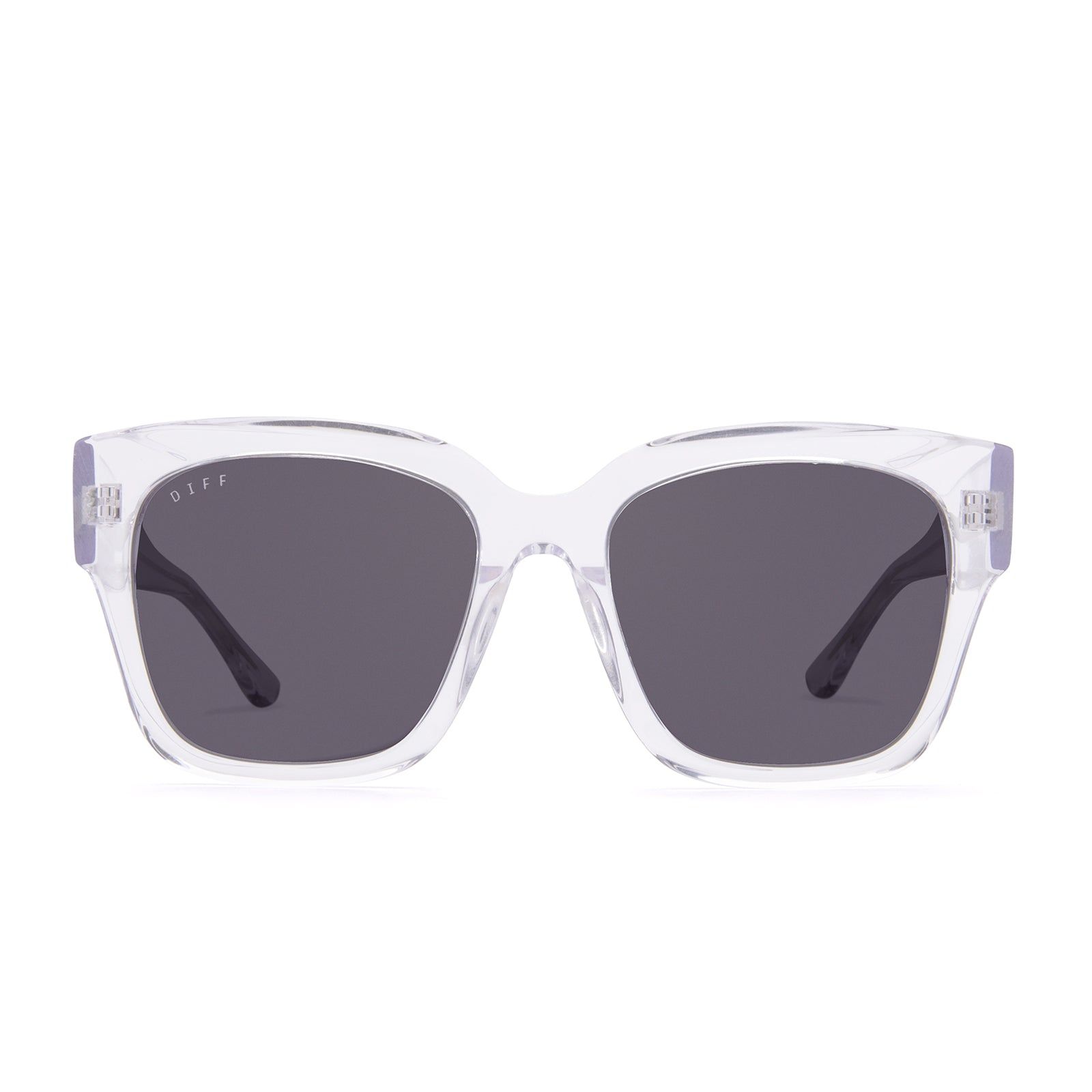 BELLA II - CLEAR CRYSTAL + GREY MIRROR SUNGLASSES sold by Diff Eyewear