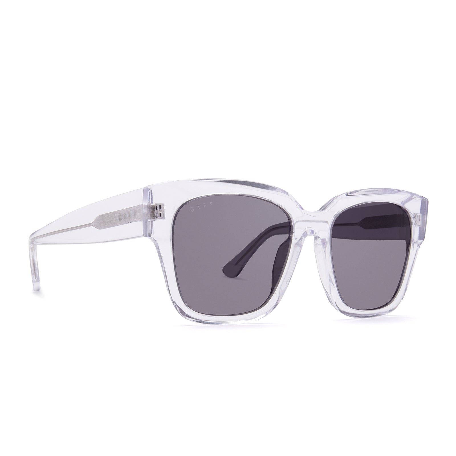 BELLA II - CLEAR CRYSTAL + GREY MIRROR SUNGLASSES sold by Diff Eyewear product image thumbnail 2