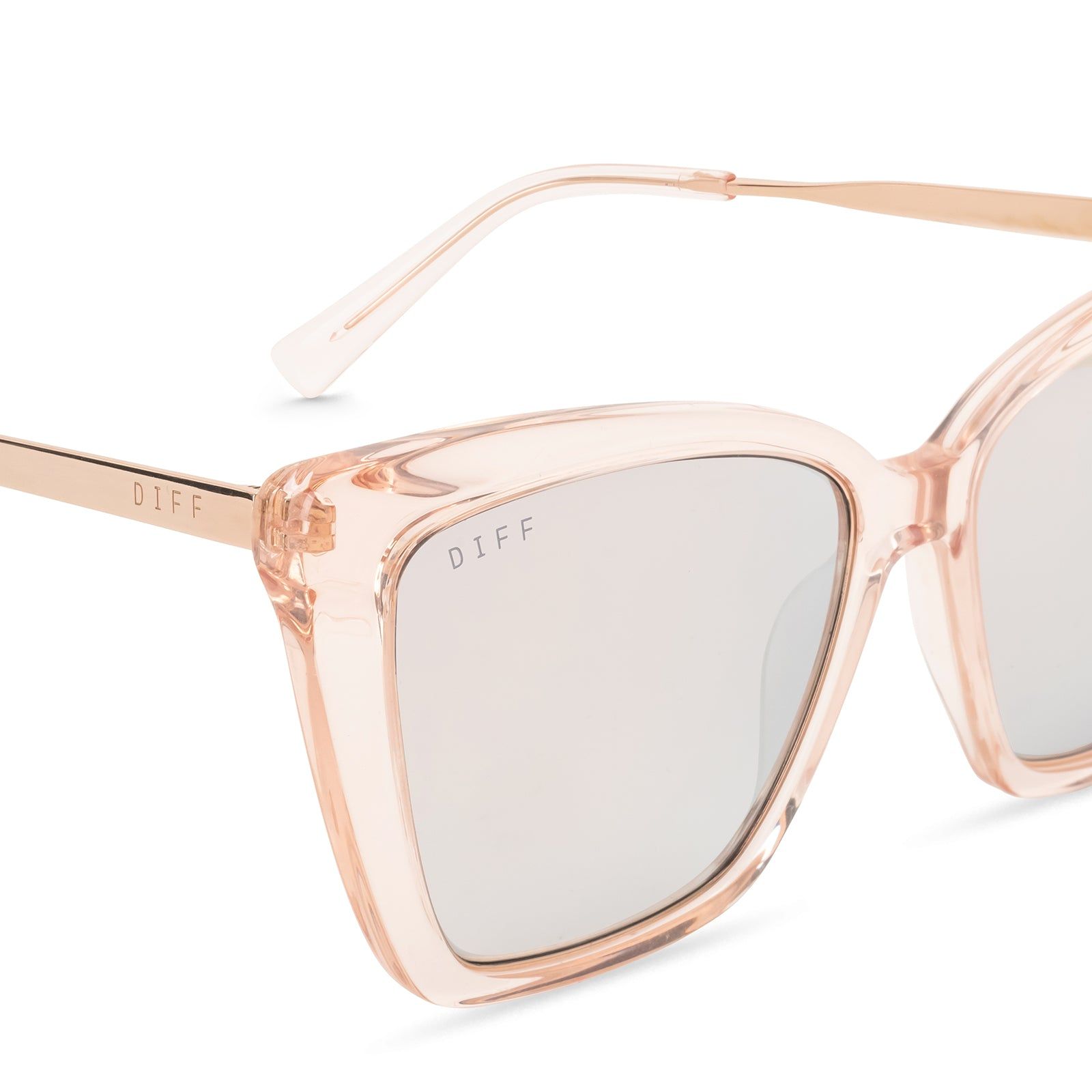 BECKY IV - SANDSTONE CRYSTAL + BEIGE MIRROR SUNGLASSES sold by Diff Eyewear product image thumbnail 3
