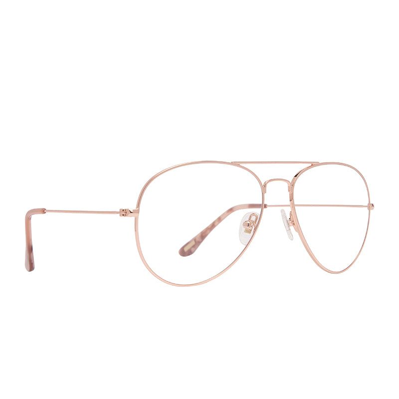 CRUZ - ROSE GOLD + BLUE LIGHT TECHNOLOGY CLEAR GLASSES sold by Diff Eyewear product image thumbnail 2