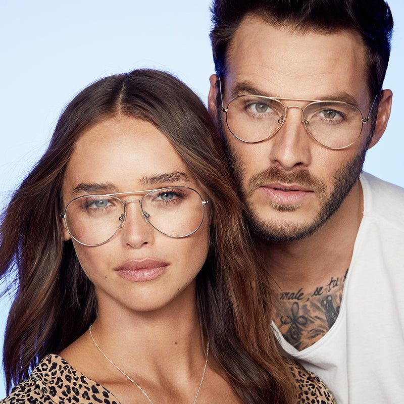 CRUZ - ROSE GOLD + BLUE LIGHT TECHNOLOGY CLEAR GLASSES sold by Diff Eyewear product image thumbnail 4